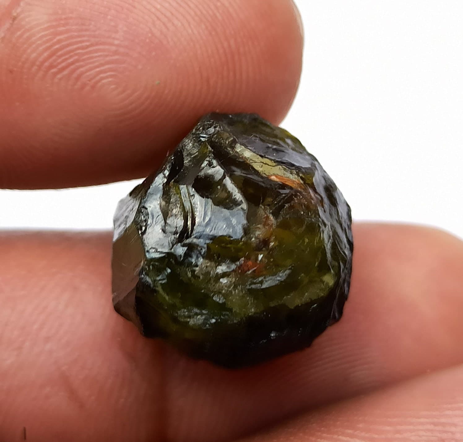 Natural Raw Green Tourmaline Gemstone 23 Carat Rough Reiki Healing Stone - image 5