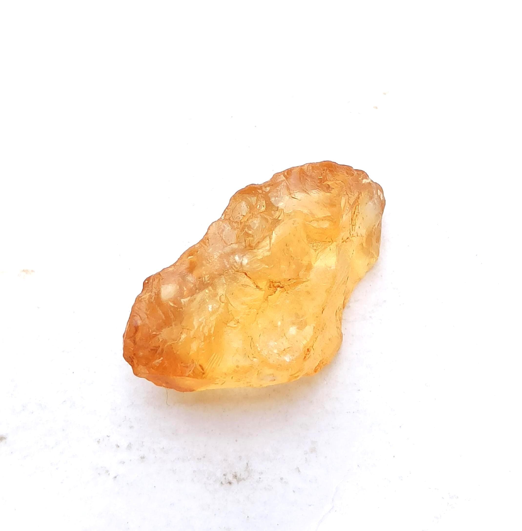 Natural Yellow Citrine Raw Stone: Rough Gemstone for Jewelry Making - image 3