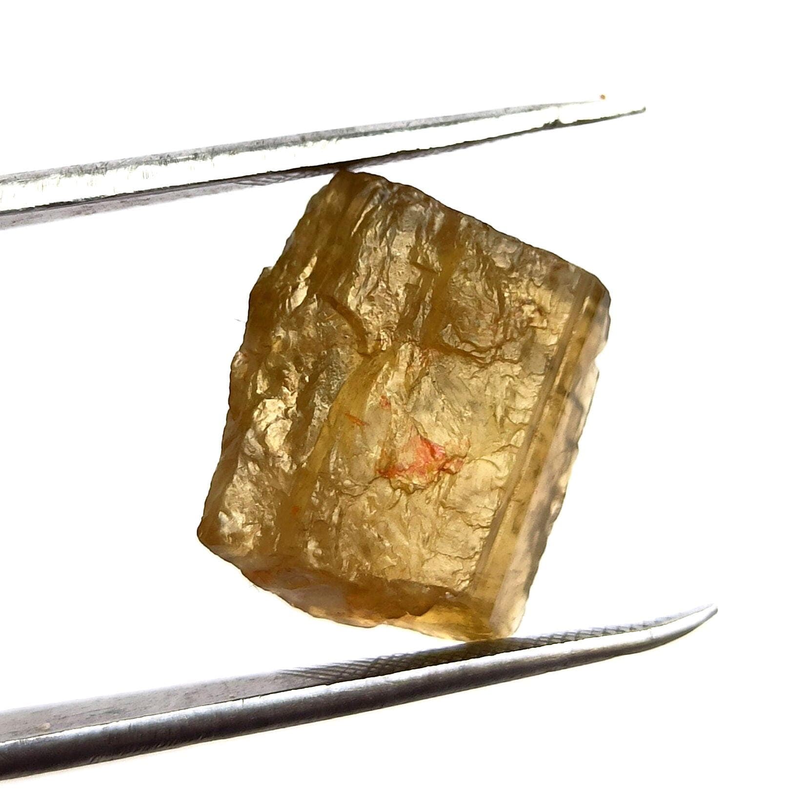 Raw Green Tourmaline Gemstone: 10 Carat Rough Healing Stone