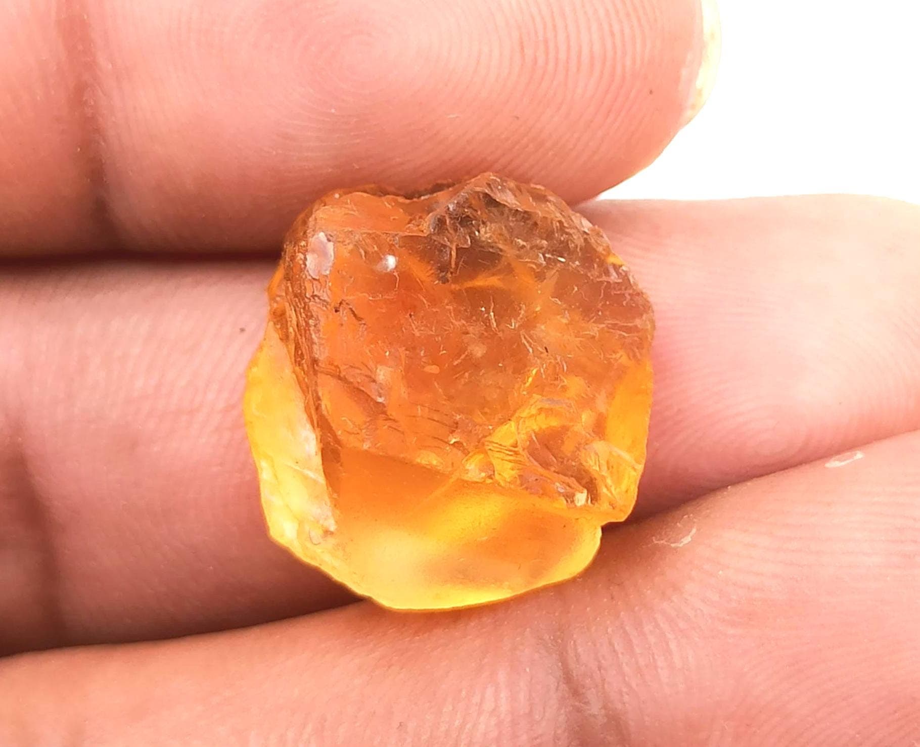 Natural Yellow Citrine Raw Stone: Rough Gemstone for Jewelry Making - image 4