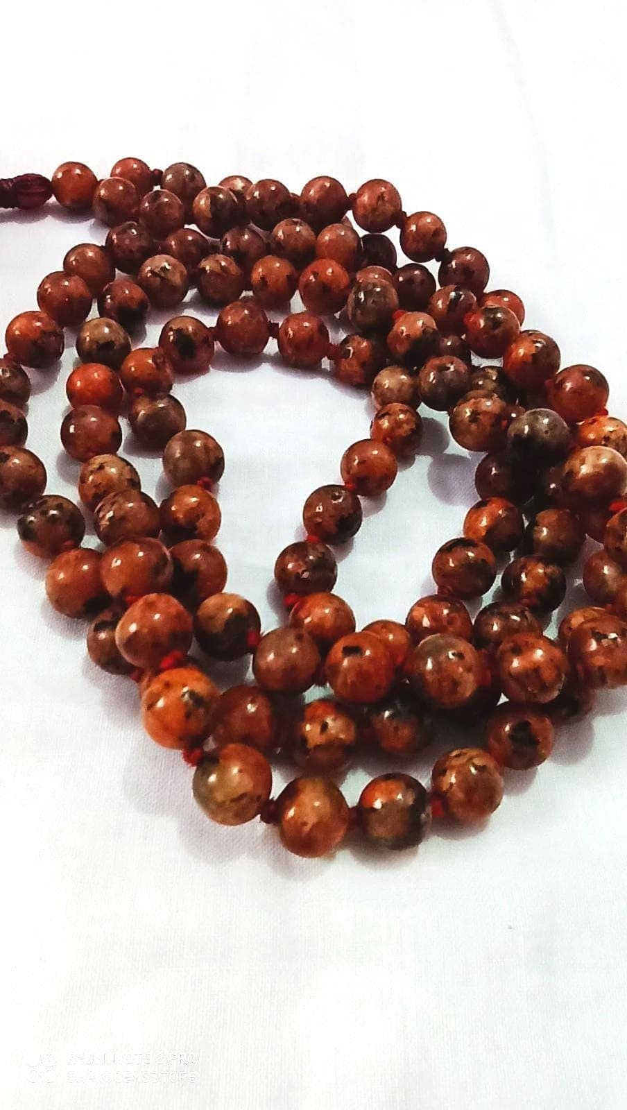 108 Bead Multi Color Gemstone Mala Meditation Necklace Healing Prayer Beads Energy Balancing Tasbih - image 5