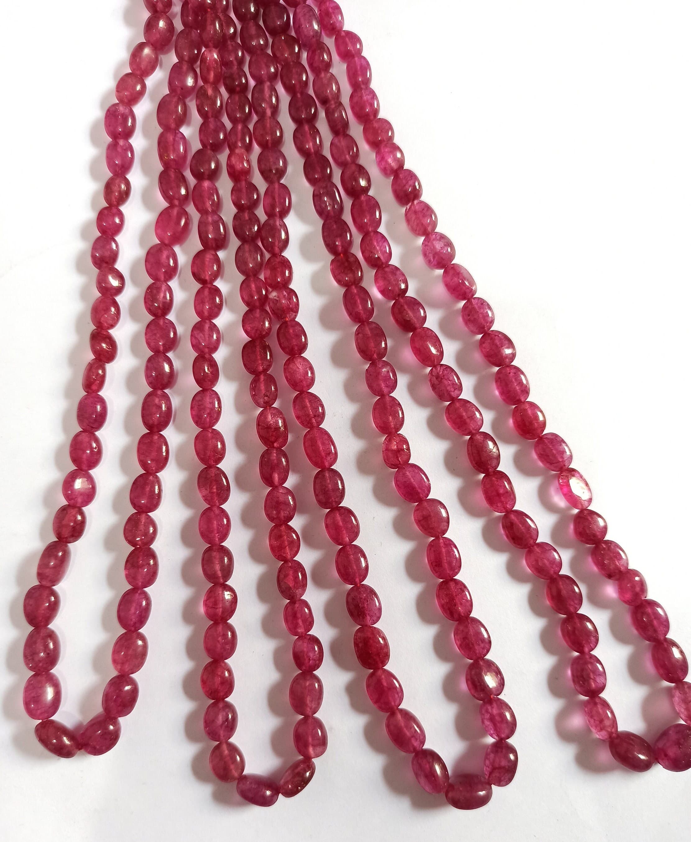 Strawberry Quartz Necklace: 583 Carat AAA Oval Gemstone, Adjustable Cord - image 4