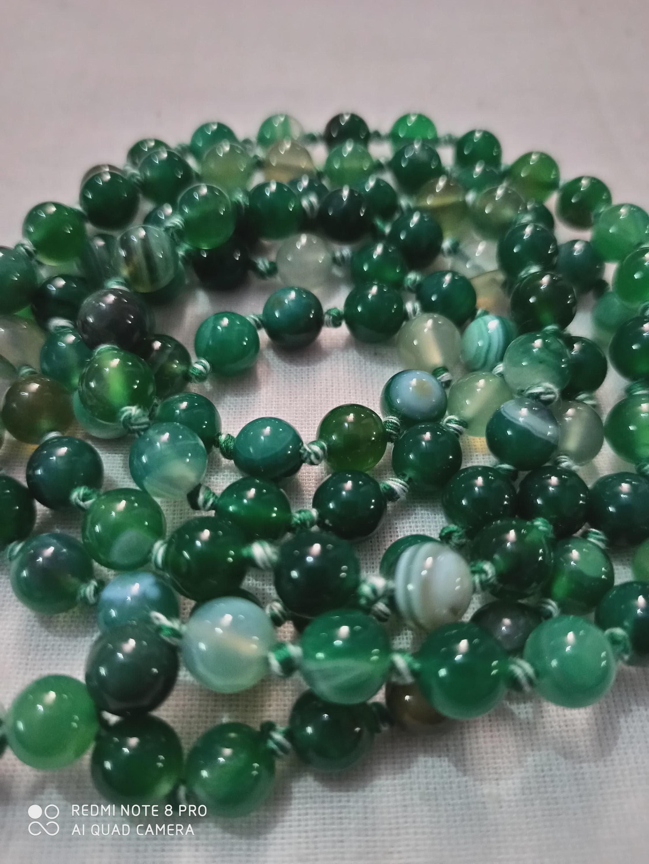 Natural Gemstone Japa Mala Tasbih 108 Beads Meditation Prayer Mala - image 3