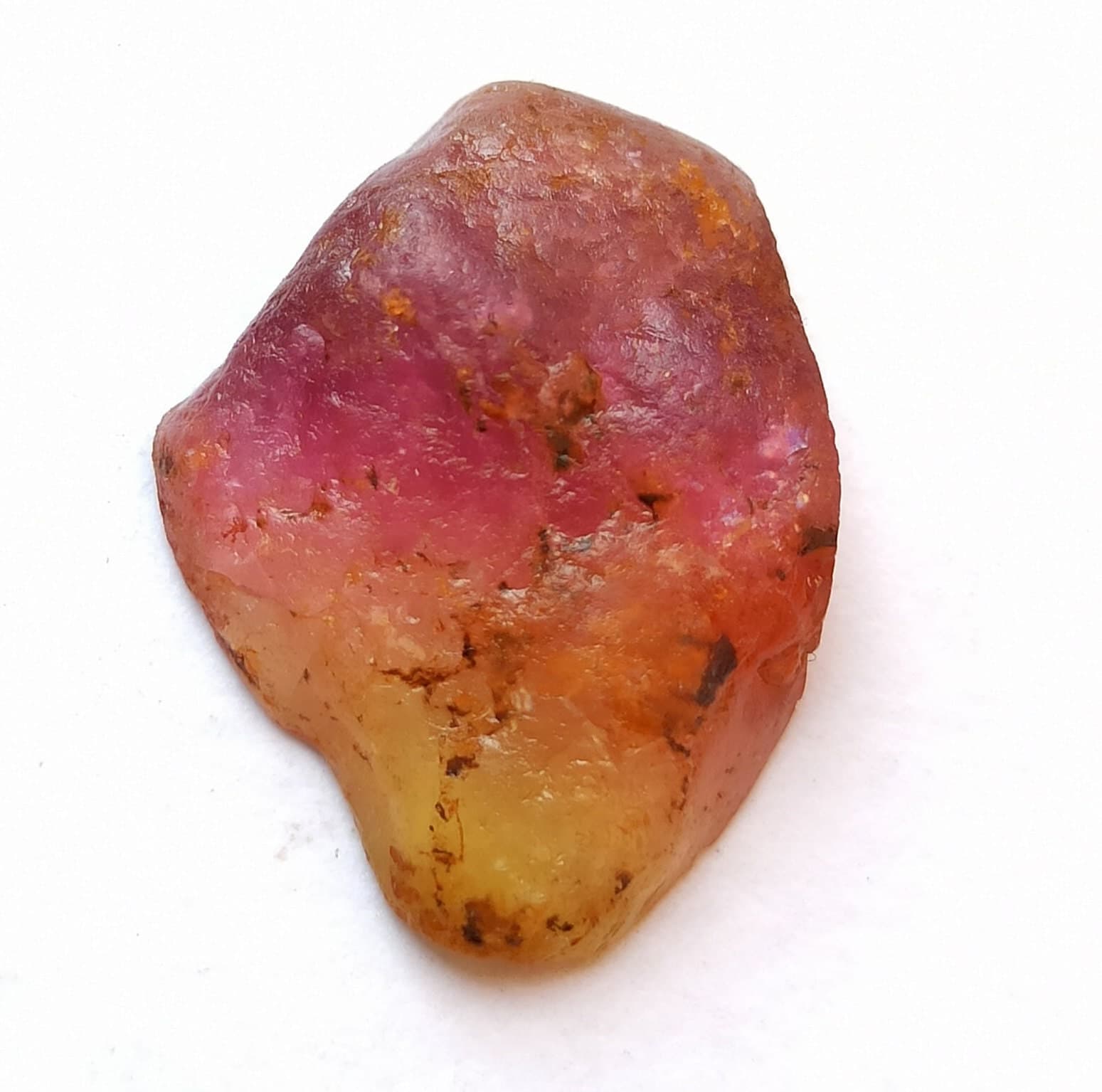 10 Ct Raw Watermelon Tourmaline Natural Bi-Color Healing Rough Crystal - image 3
