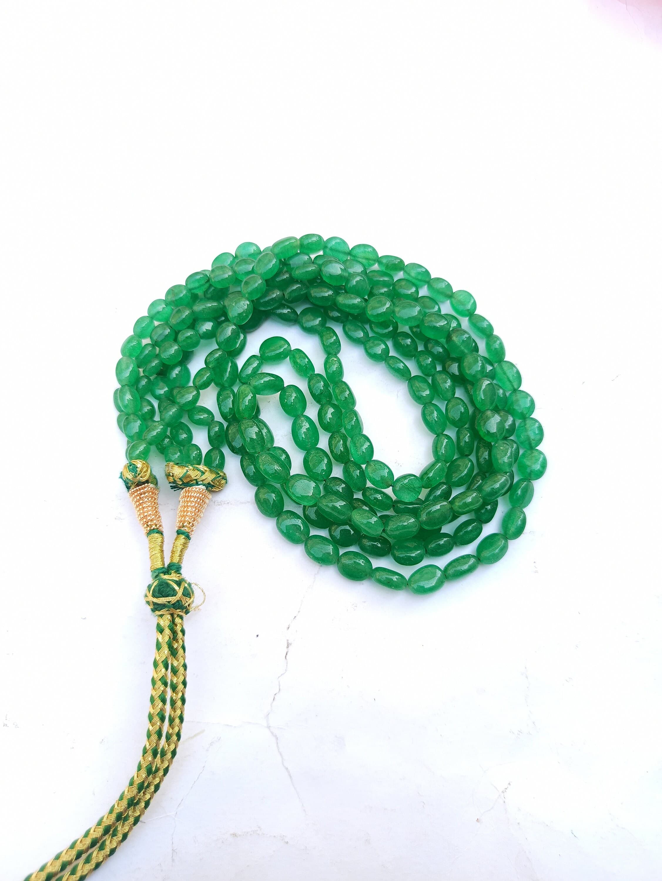 388 Carat Emerald Beryl Necklace AAA Oval Natural Healing Gemstone Pendant Adjustable Cord - image 5