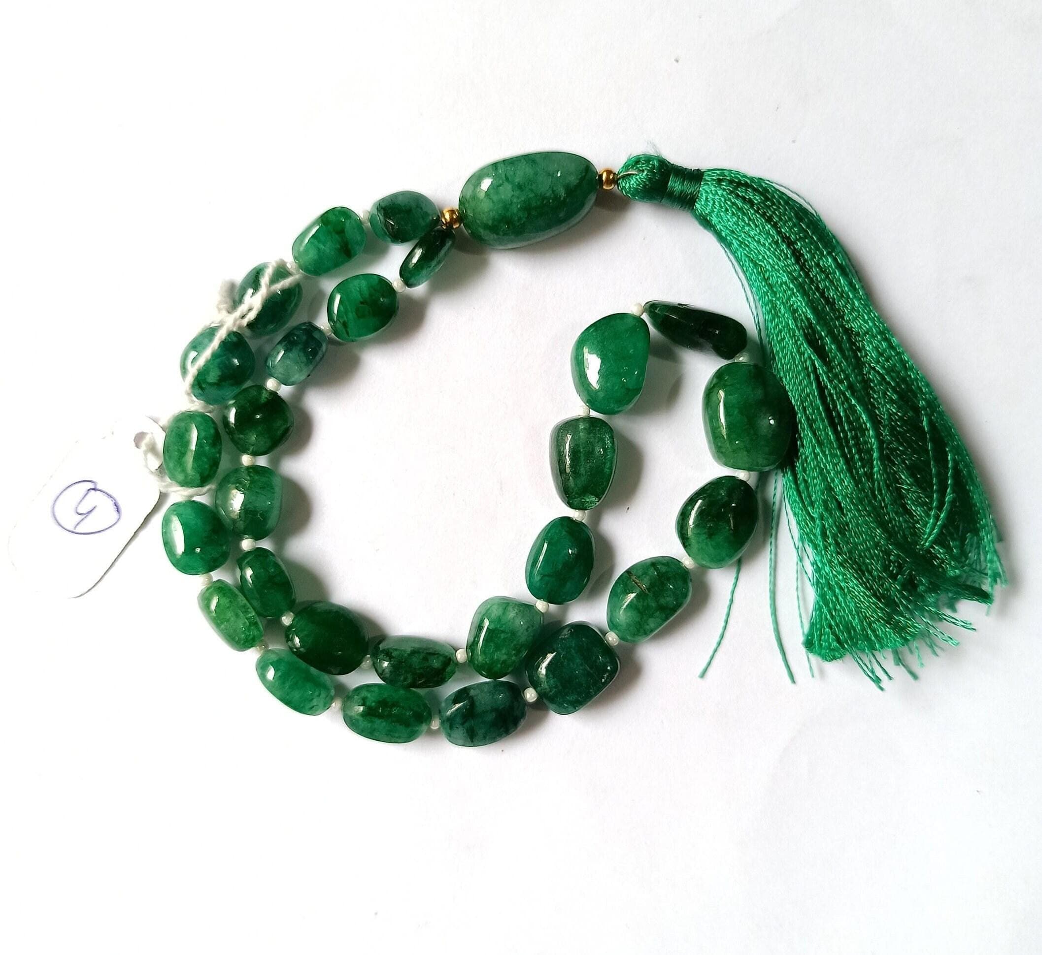 Emerald Beryl Japa Mala Beads - AAA Quality Prayer Tasbih - image 2