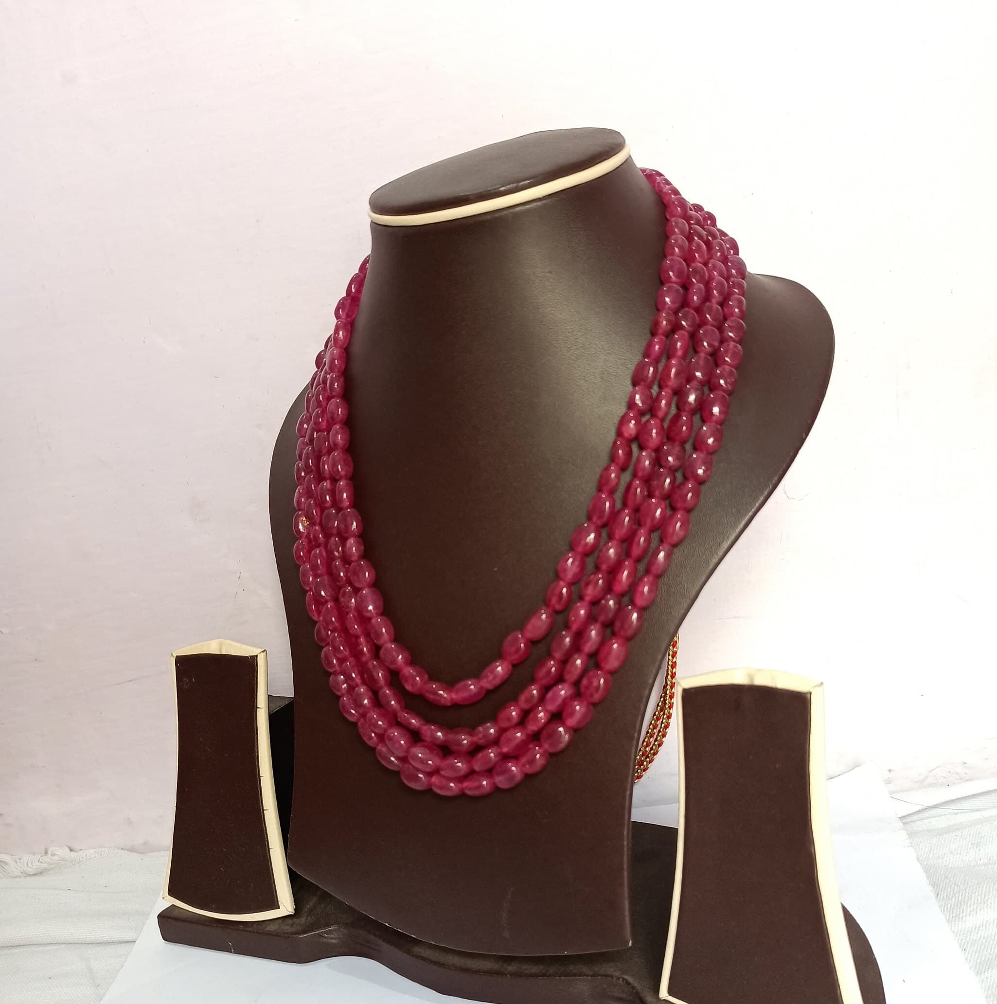 Strawberry Quartz Necklace: 583 Carat AAA Oval Gemstone, Adjustable Cord - image 3