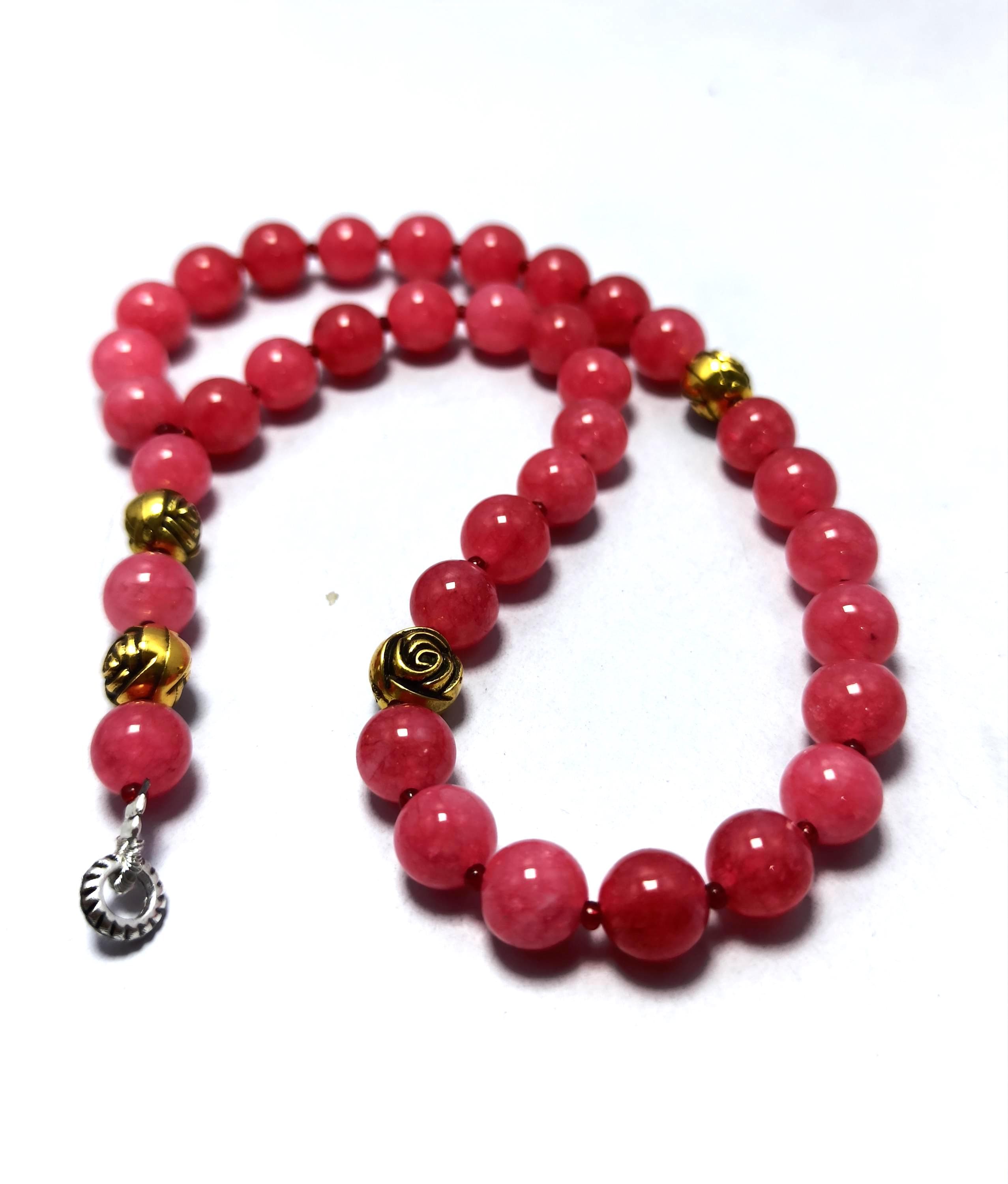 Prayer Japa Mala Smooth Gemstone Beads Islamic Tasbih Misbaha Meditation & Spiritual Rosary - image 5