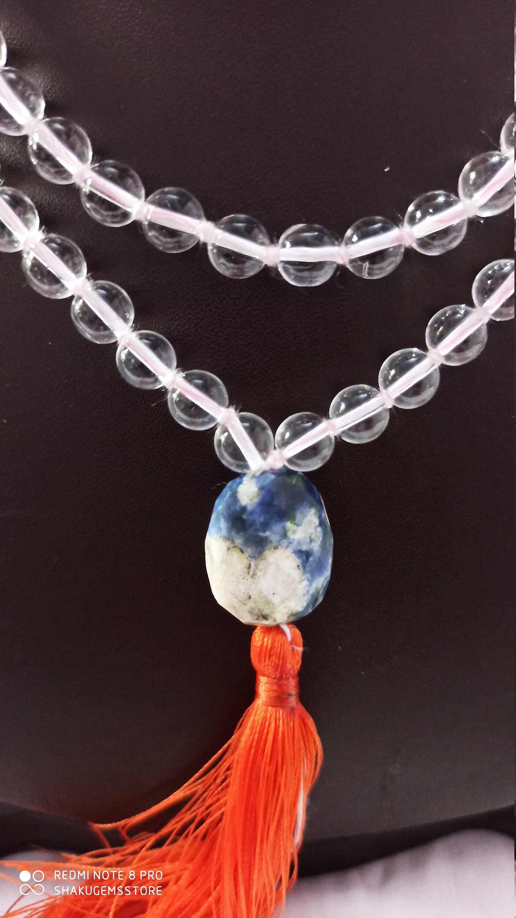 Multi Gemstone Japa Mala 108 Prayer Beads Meditation Tasbih Necklace - image 3