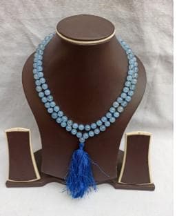 Blue Dollmansion Japa Mala: 108 Bead Prayer Necklace - image 5
