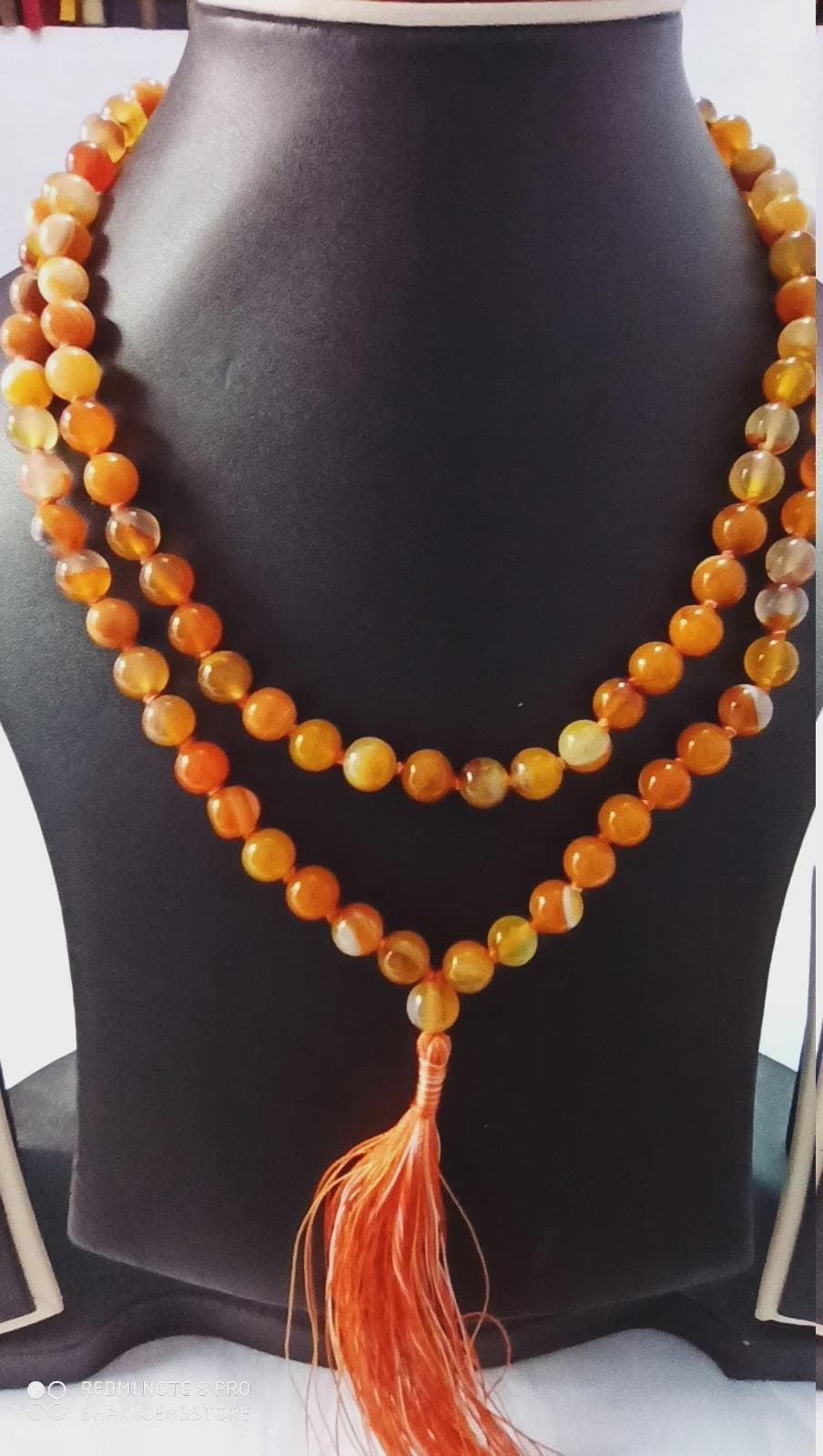 Natural Gemstone Prayer Beads Japa Mala Tasbih 108 Beads for Meditation & Mantra - image 4