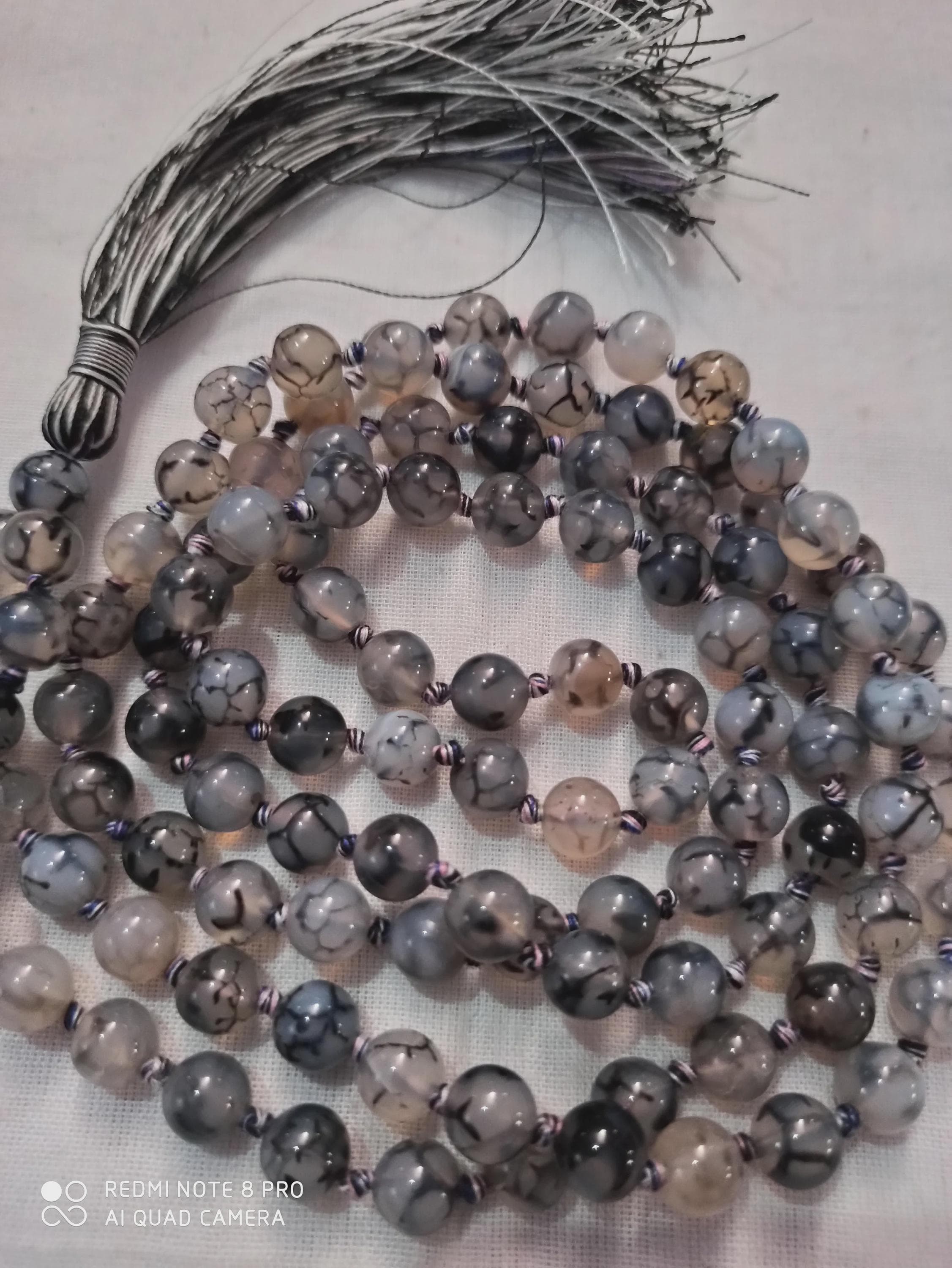 Natural Gemstone Japa Mala Tasbih 108 Beads Meditation Prayer Mala - image 5
