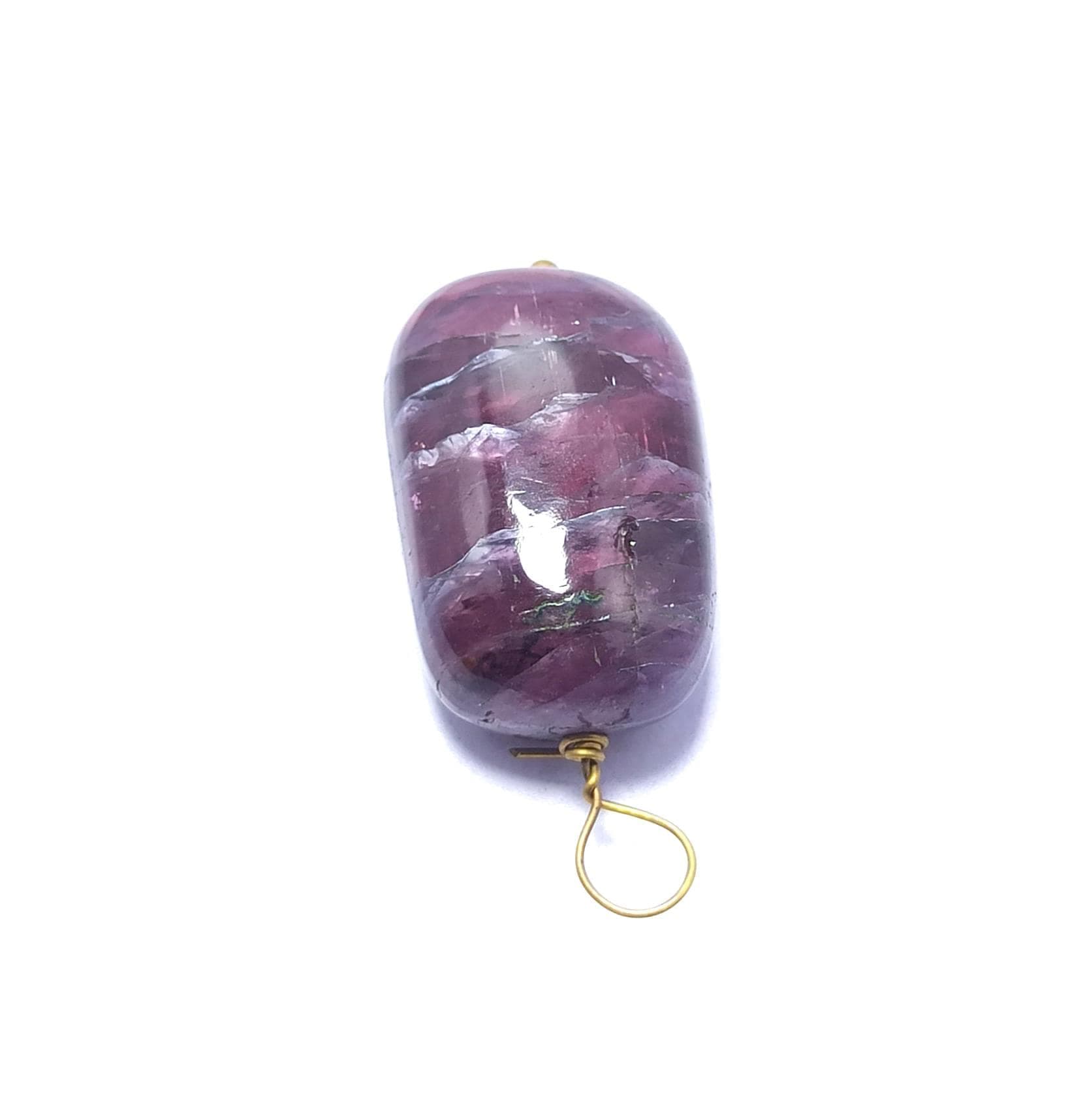 Natural Pink Tourmaline Beads 17.40 Carat Oval Smooth Pendant for Jewelry Making - image 5