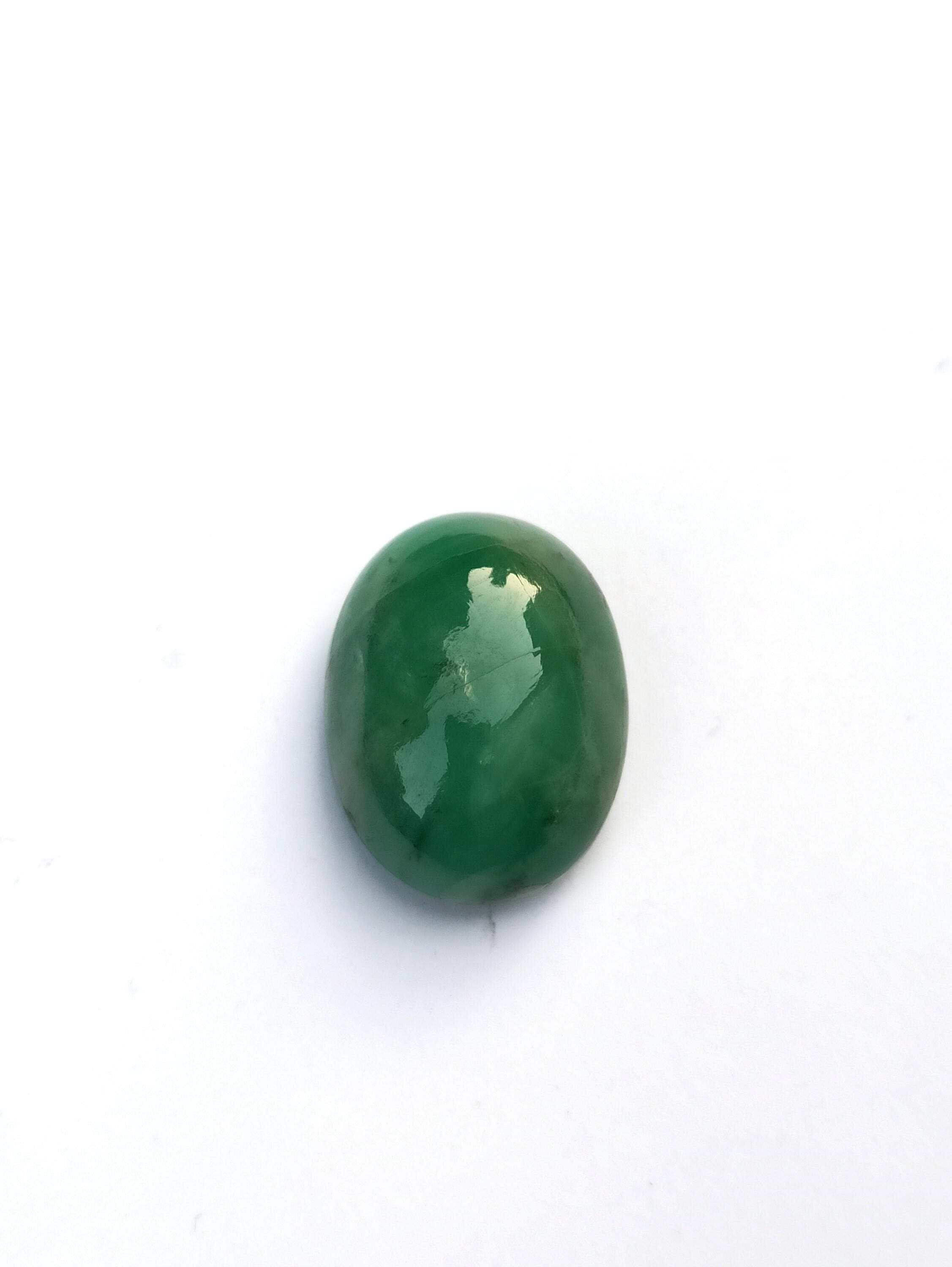 Zambia Emerald Cabochon: 36.40 Carat AAA Oval Gemstone - image 5