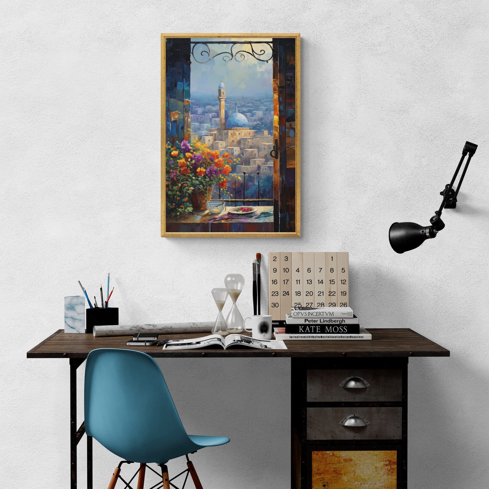Artistic rendition of the Al Aqsa Mosque in Jerusalem, Palestine