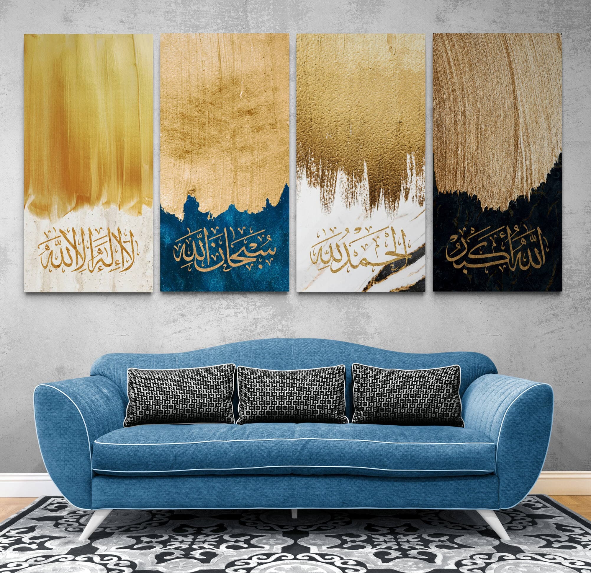 Modern Islamic Wall Art: Dhikr Thuluth Giclée Print - image 3