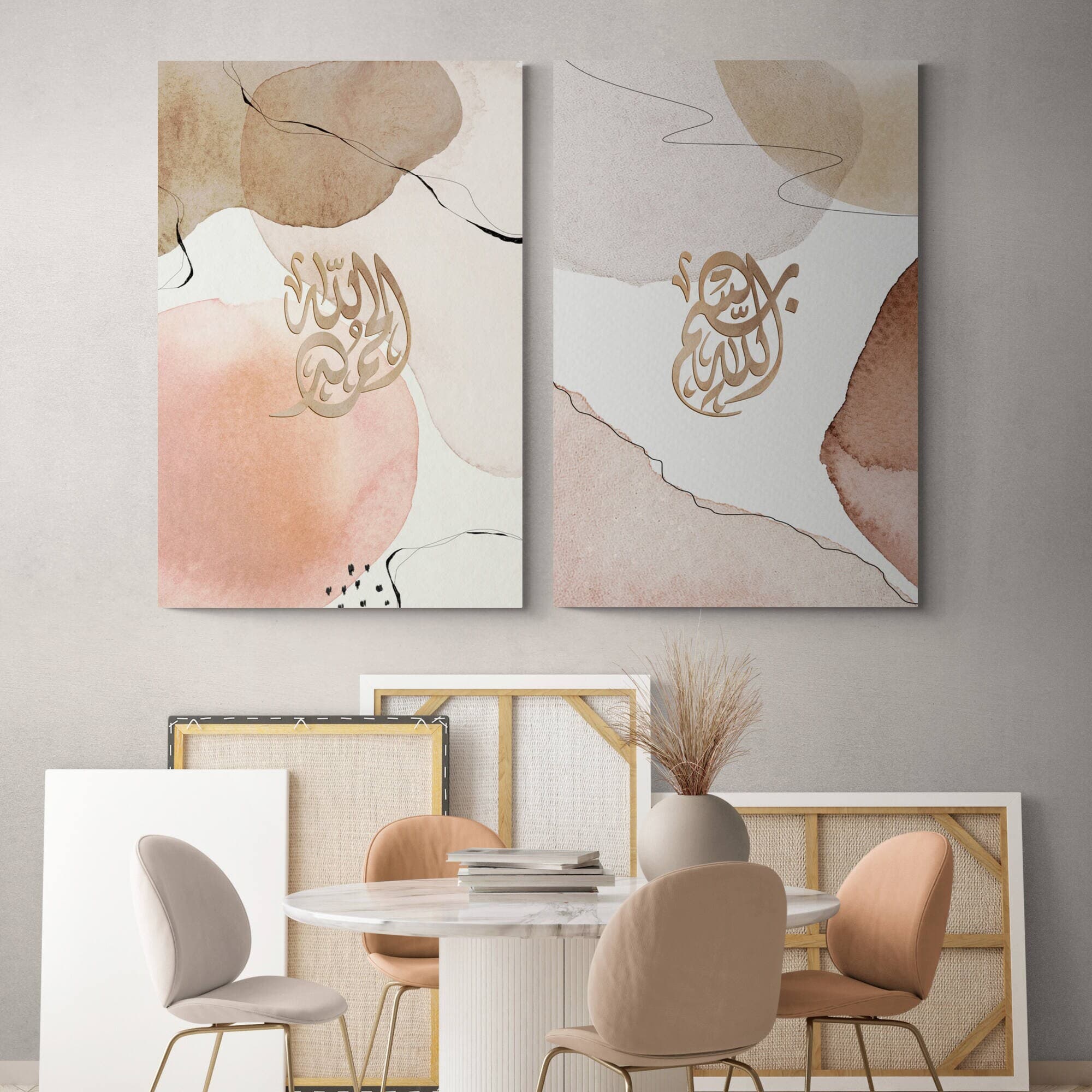 Islamic Wall Art Modern-Bismillah-Alhamdulillah-Diwani-Giclée Fine Art Print - image 5