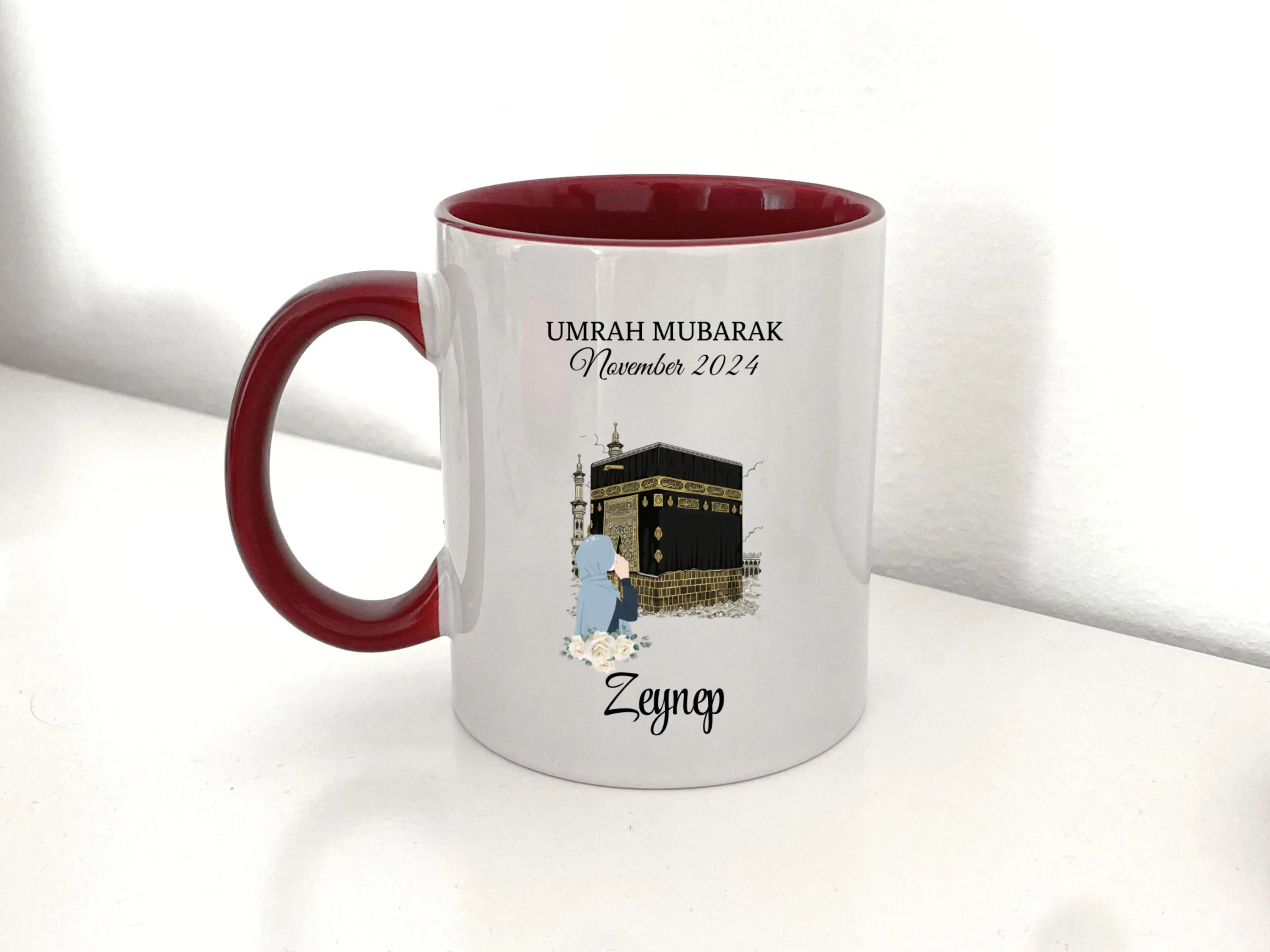 Umrah Mubarak Tasse für Frauen, Islamisches Geschenk für Umrah, Umrah Mubarak Geschenk, Tasse für Muslim, Pilgerfahrt Hac Umre Kupa - image 5