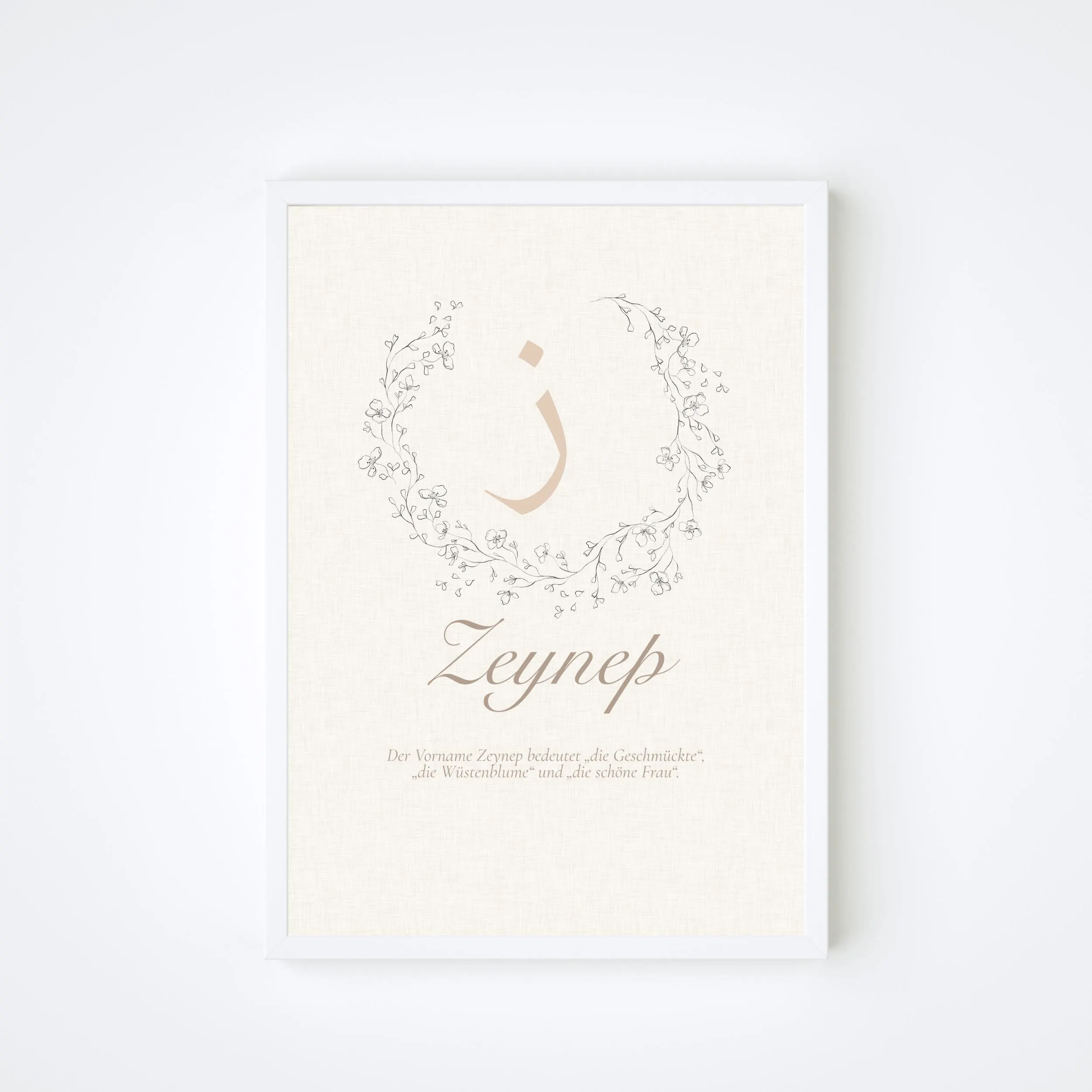 Islamisches Geschenk Baby, Geburtsposter für Mädchen, Personalisiertes Poster für Babyzimmer, Islamisches Poster, Geschenk Muslim - image 2
