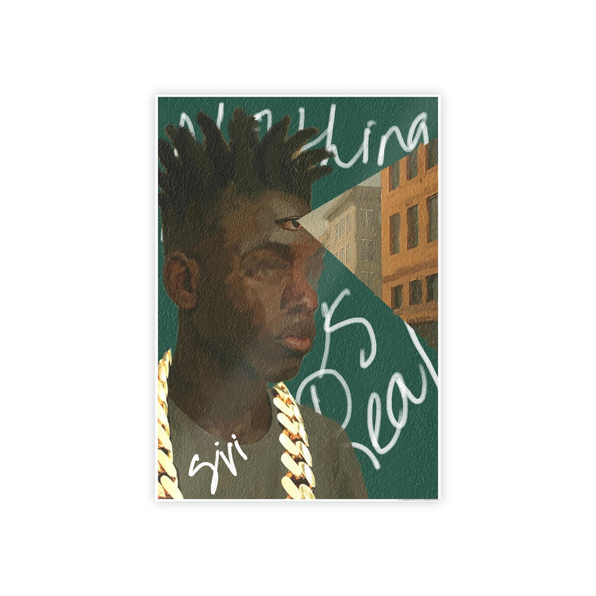 Nothing is Real | Urban Portrait Poster | Gloss Poster, Illustrated Black Man, Street Art Print - image 2