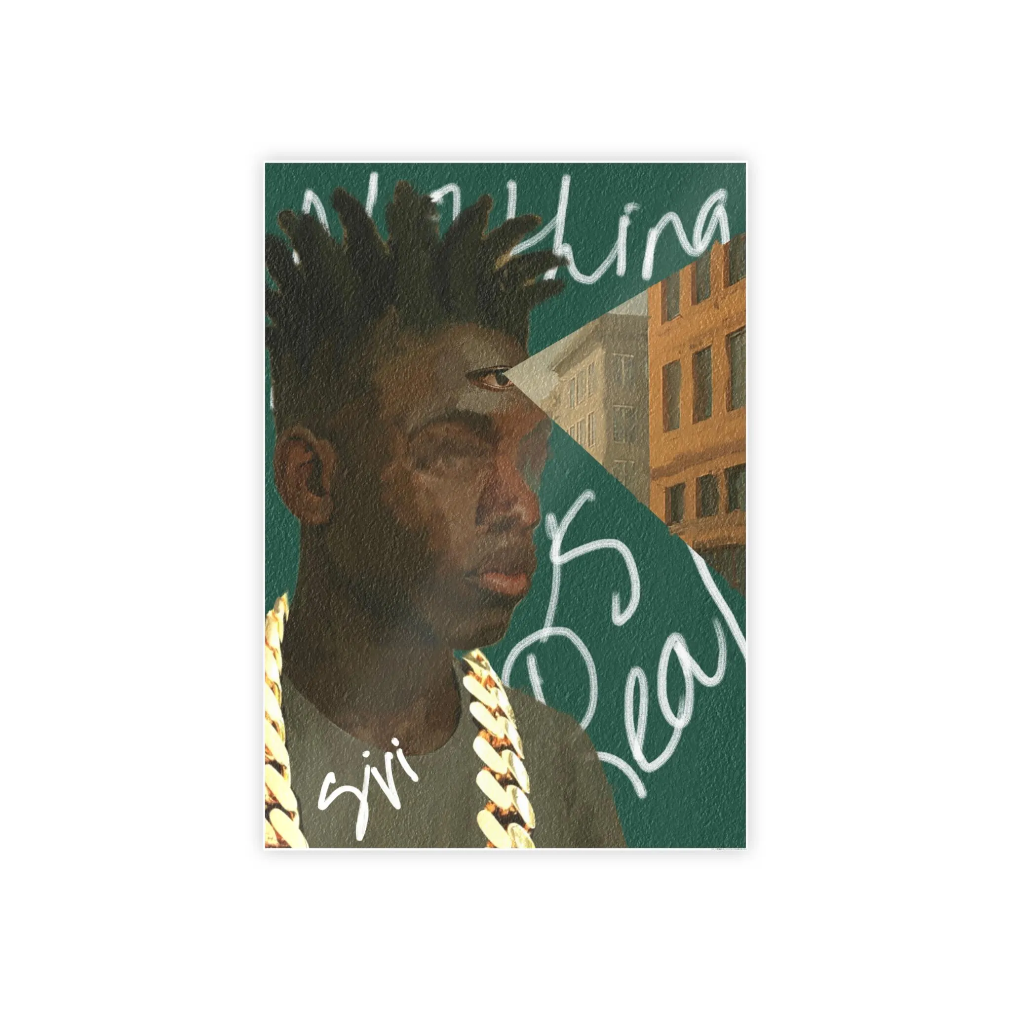 Nothing is Real | Urban Portrait Poster | Gloss Poster, Illustrated Black Man, Street Art Print - image 5