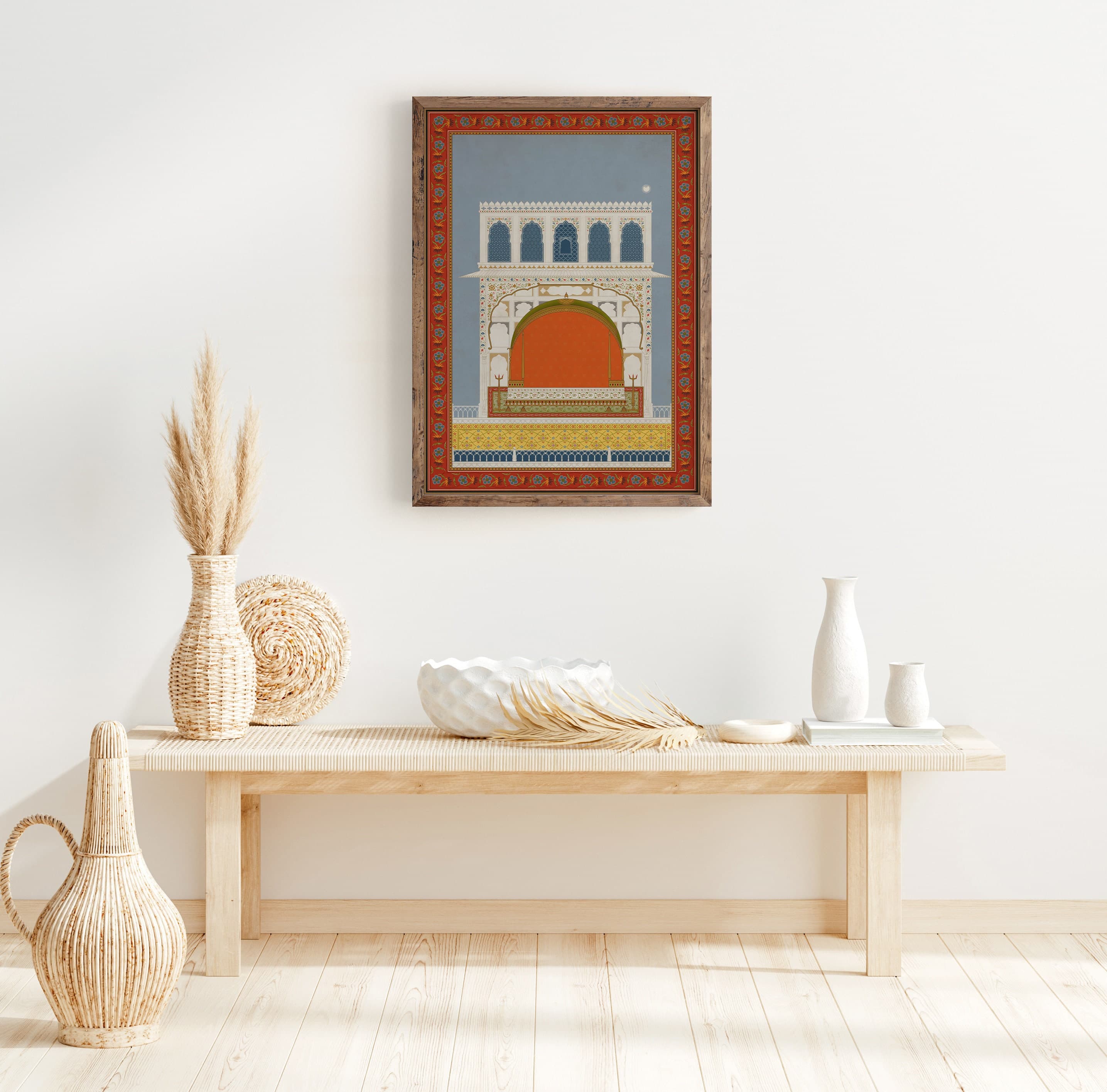 Mughal Architecture Art Print | Ornate Indian Palace Wall Art - image 3