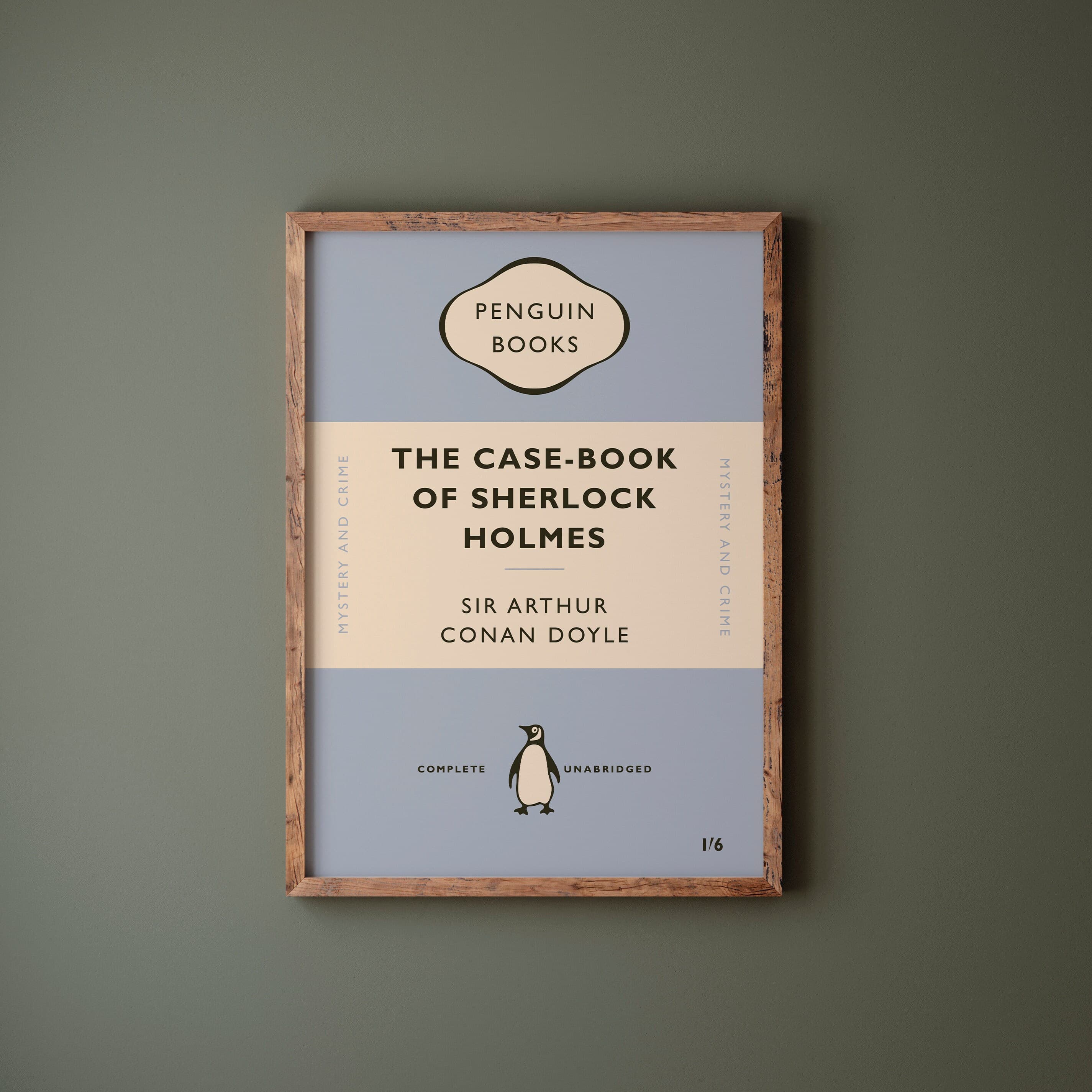 Penguin Books Print: Sherlock Holmes Cover Art, Retro Home Decor - image 4