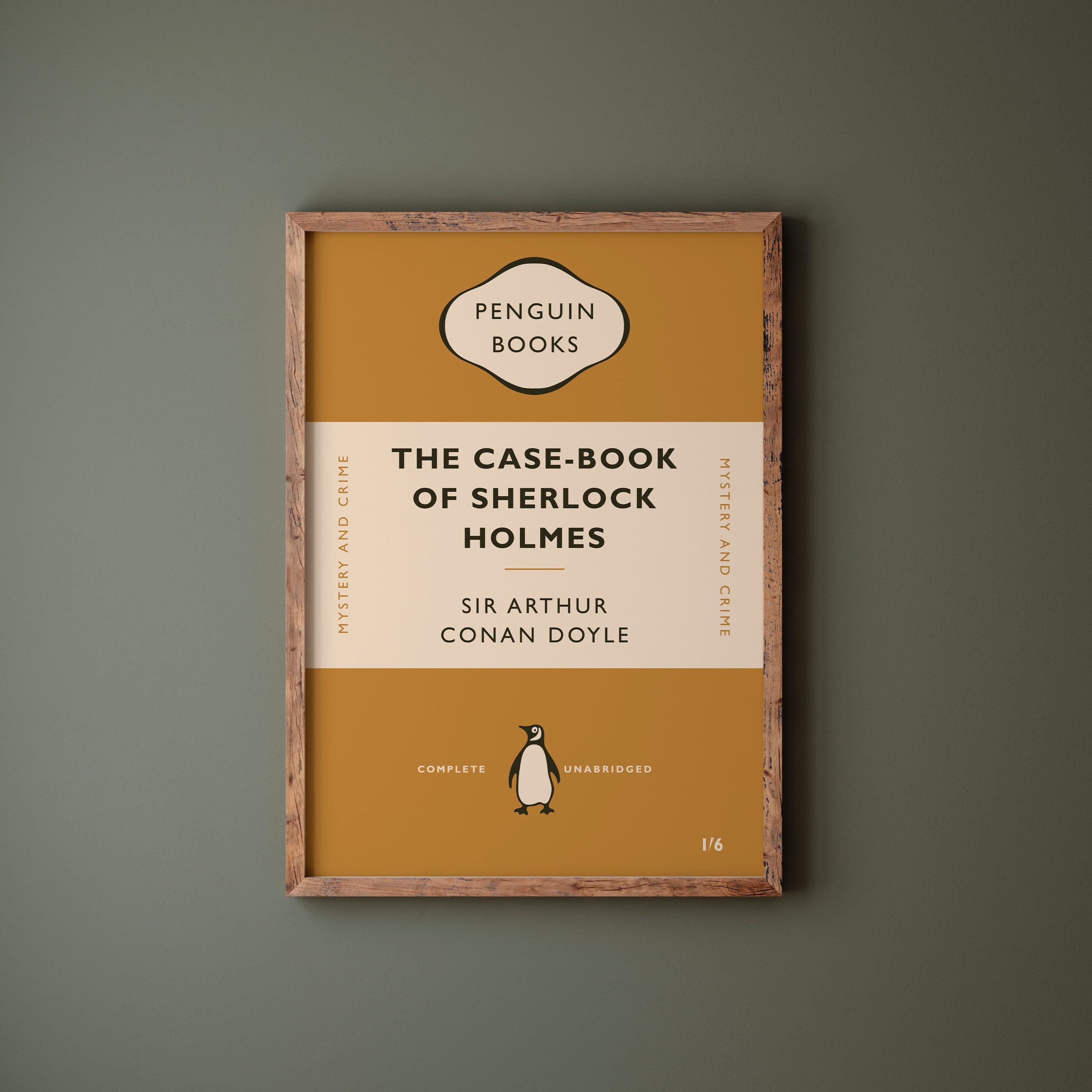 Penguin Books Print: Sherlock Holmes Cover Art, Retro Home Decor - image 5
