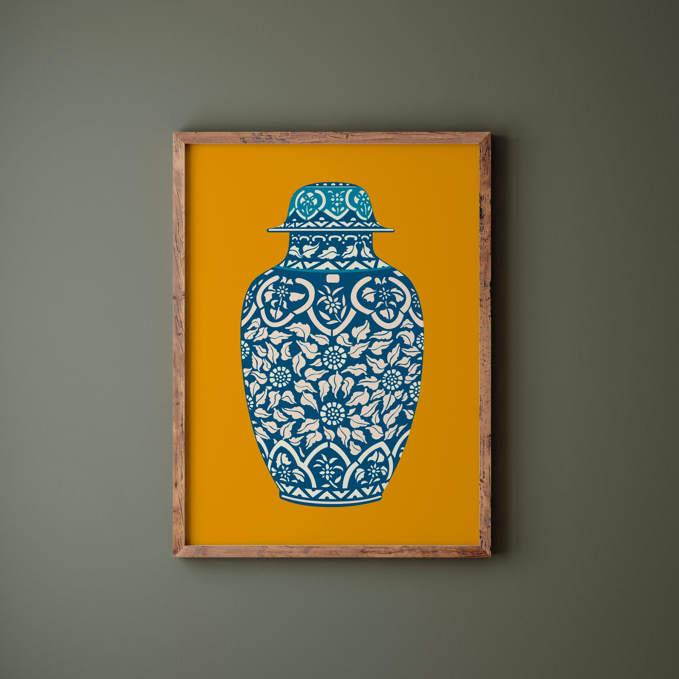 Turkish Pitcher Art Print: Eclectic Home Decor