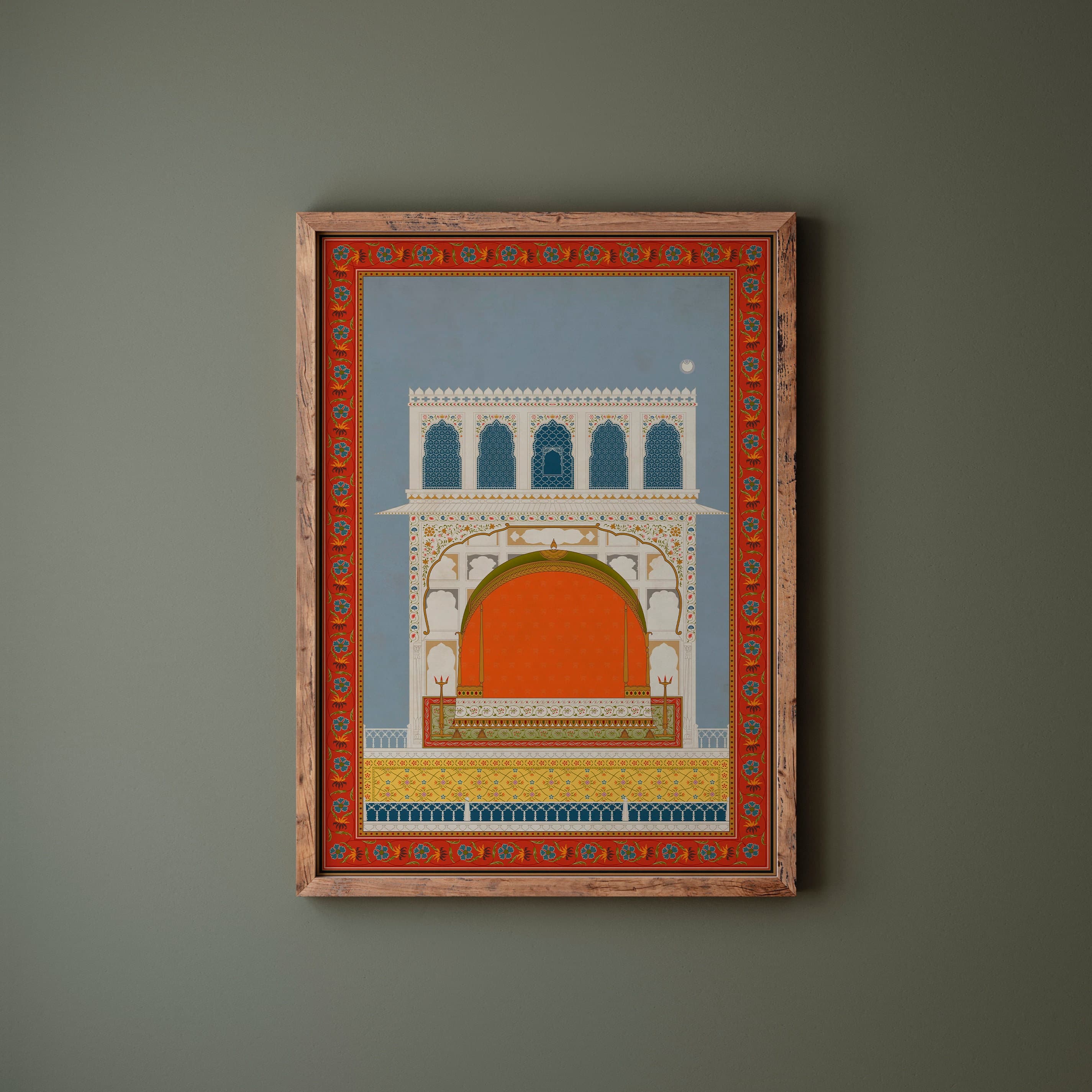 Mughal Architecture Art Print | Ornate Indian Palace Wall Art
