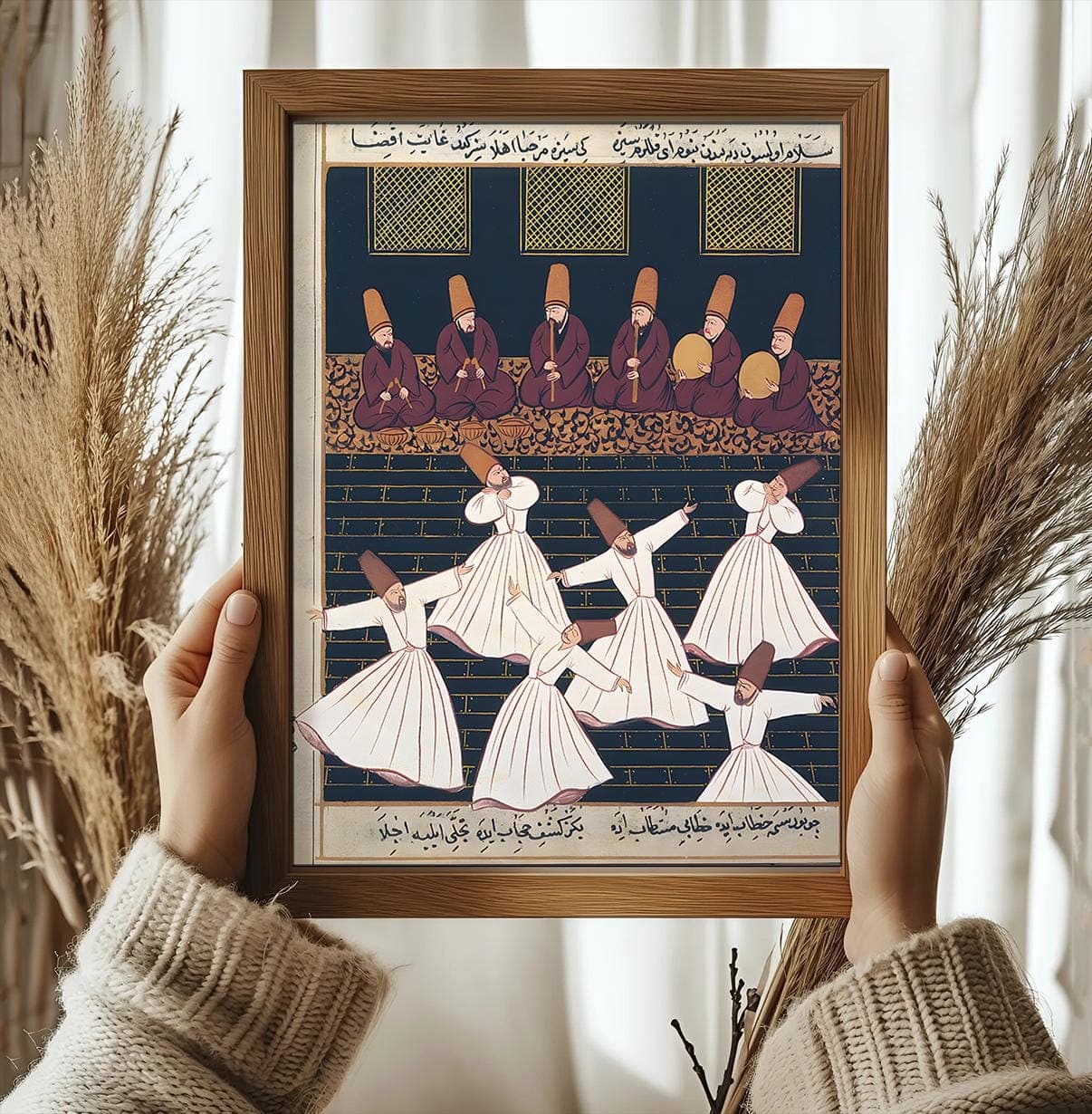 Sufi Whirling Dervish Art Print: Ottoman Mysticism Home Decor - image 4