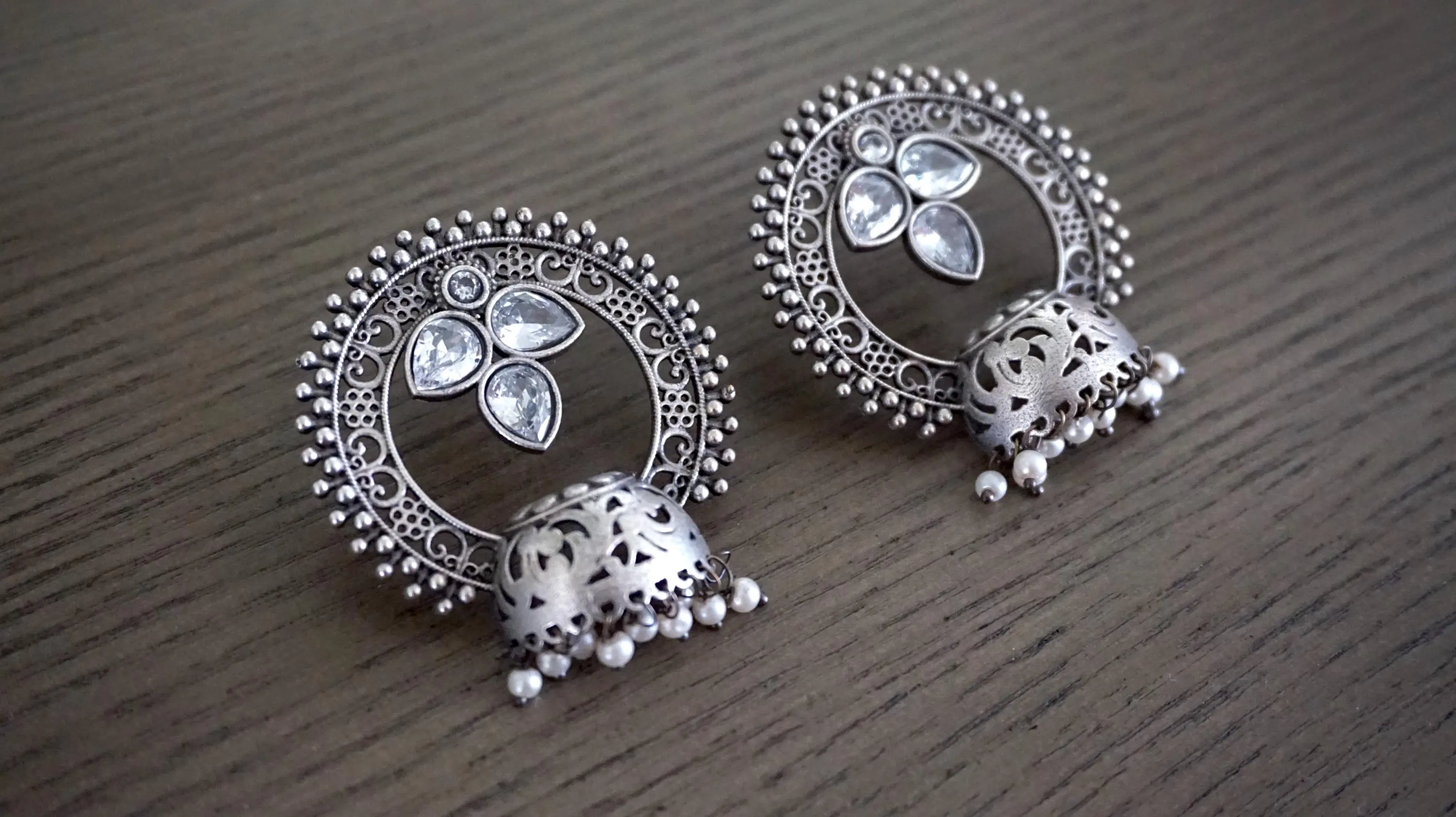 Oxidized earrings stud / Oxidized Indian jewelry / Gift for her / Indian earrings, Pakistani earrings / Oxidized earrings / Oxidized ear top