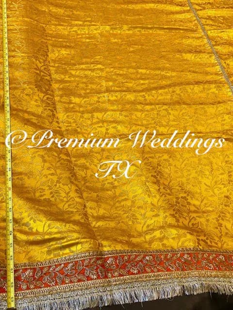 Banarsi Fabric Spreader: Haldi/Mehndi Ceremony Decor - image 3