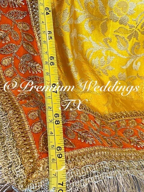 Banarsi Fabric Spreader: Haldi/Mehndi Ceremony Decor - image 2