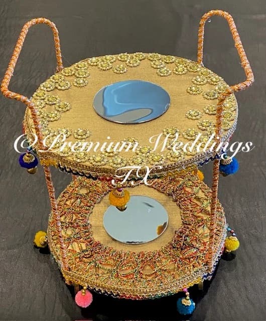 Handmade Decorative Cart: Indian Wedding Centerpiece Decor (10x8") - image 3