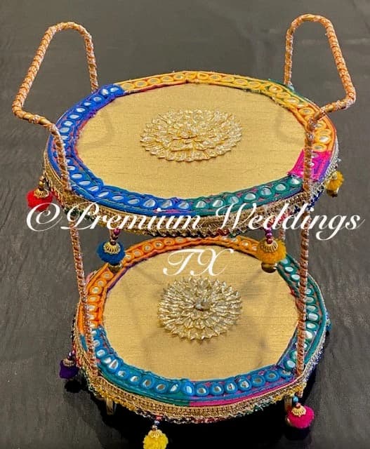 Handmade Decorative Cart: Indian Wedding Centerpiece Decor (10x8") - image 2