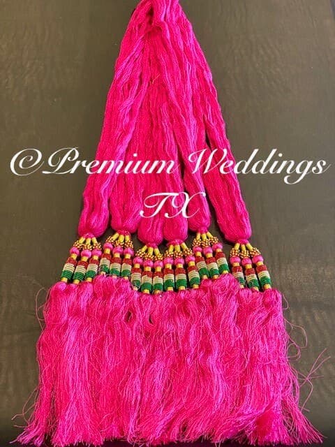 Colorful Tassel Paranda: Punjabi Hair Braid Accessory - 1Ct - image 5
