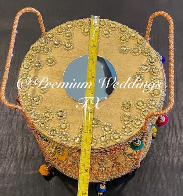 Handmade Decorative Cart: Indian Wedding Centerpiece Decor (10x8") - image 5