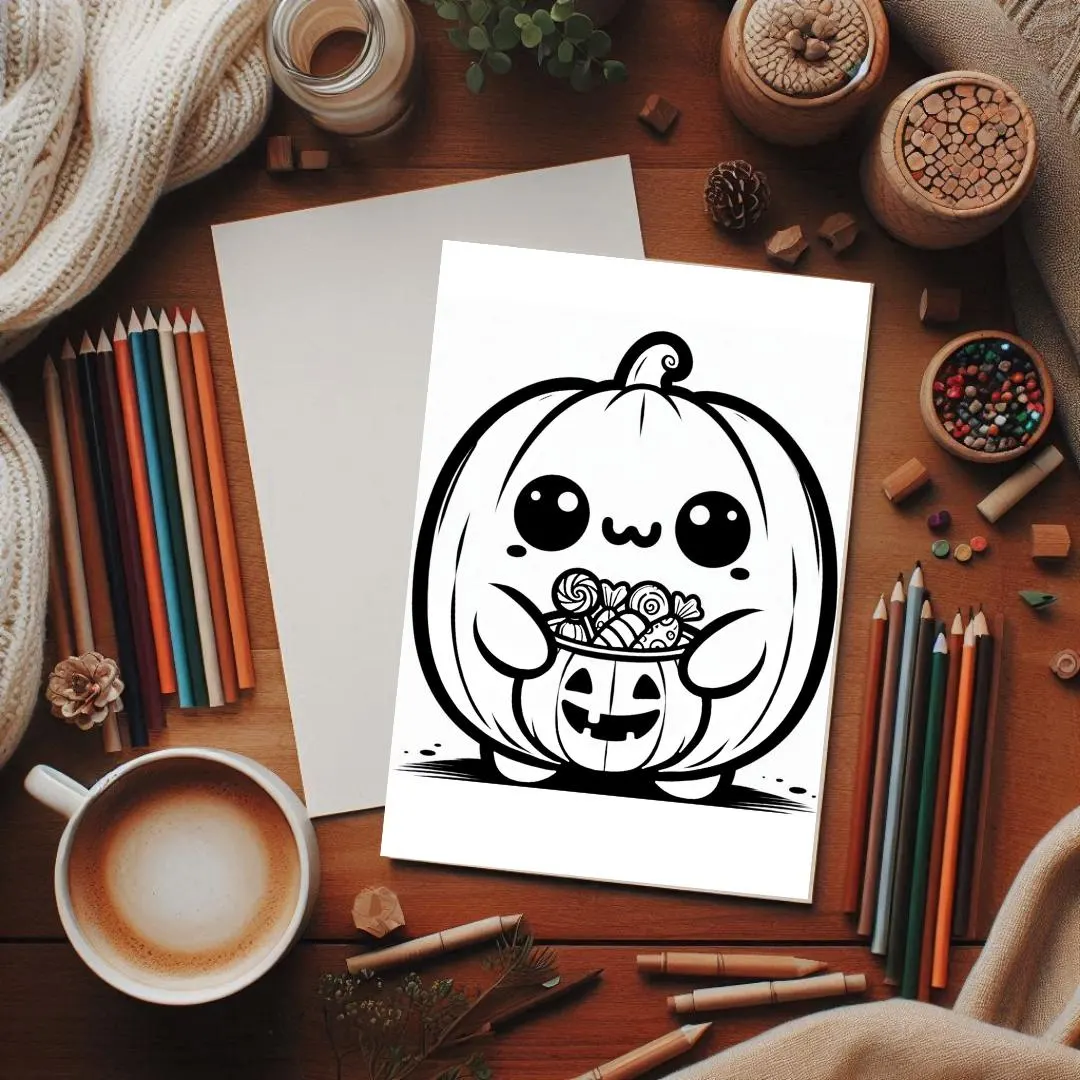 Spooky Halloween Coloring Book | Silly Scenes, Ghosts, Monsters (Digital Download) - image 5