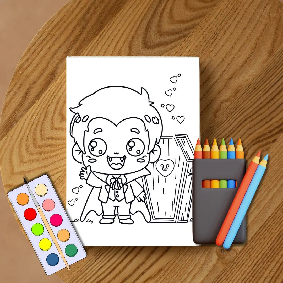 Spooky Halloween Coloring Book | Silly Scenes, Ghosts, Monsters (Digital Download) - image 2
