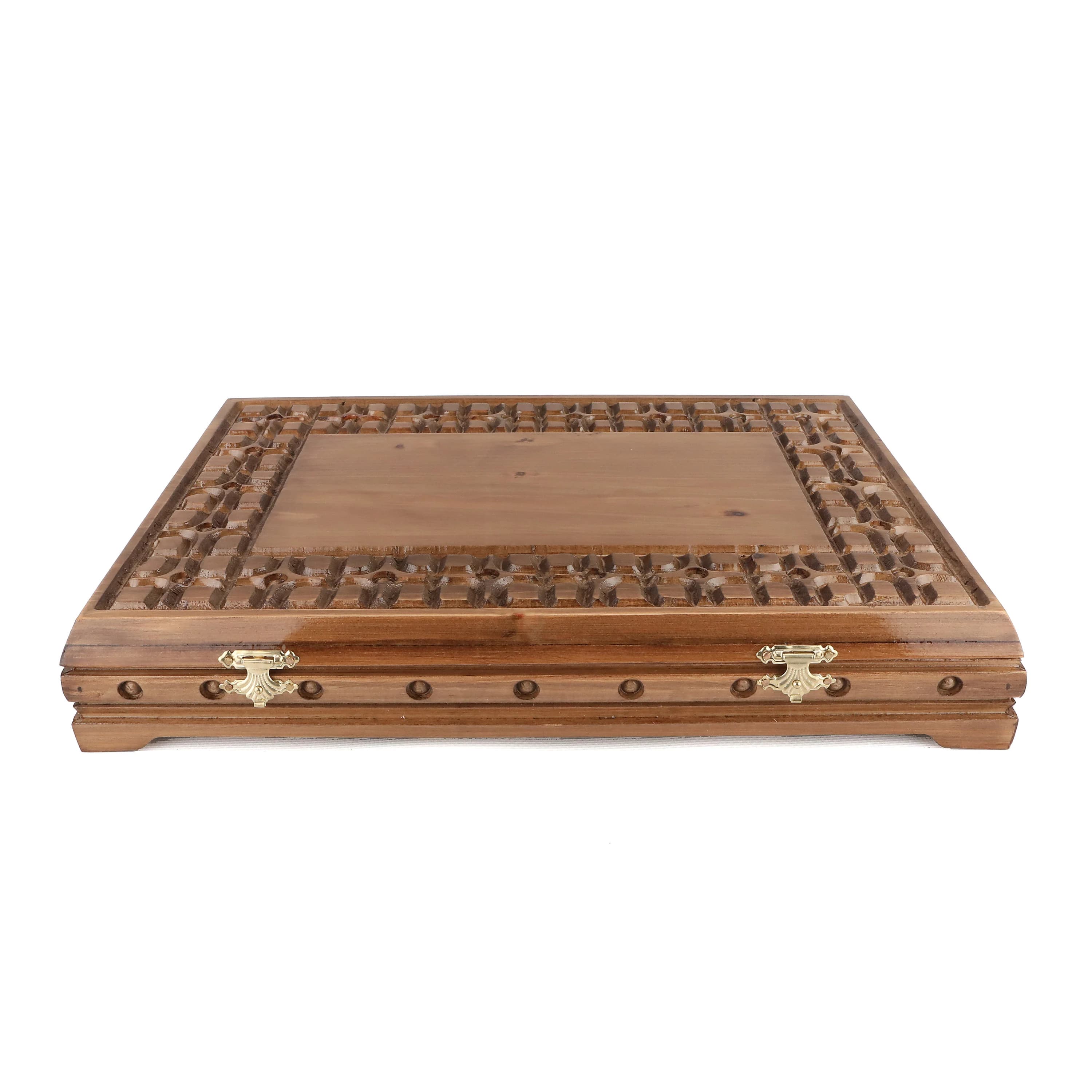 Ten Slot Walnut Jewelry Box: Ring, Bracelet, Necklace Storage - image 3