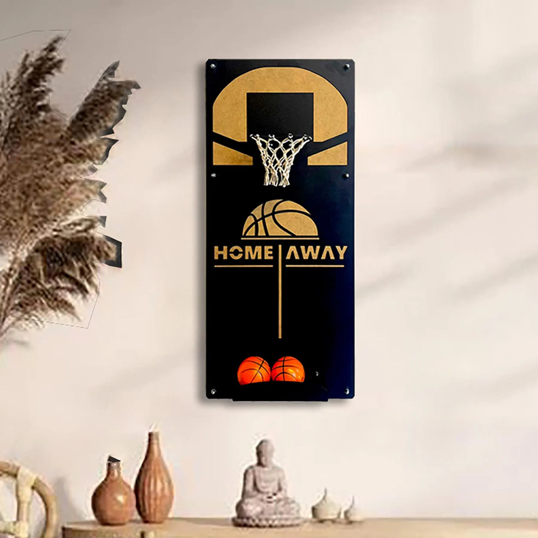 Mini Craft Basketball Metal Wall Game: Playroom Decor