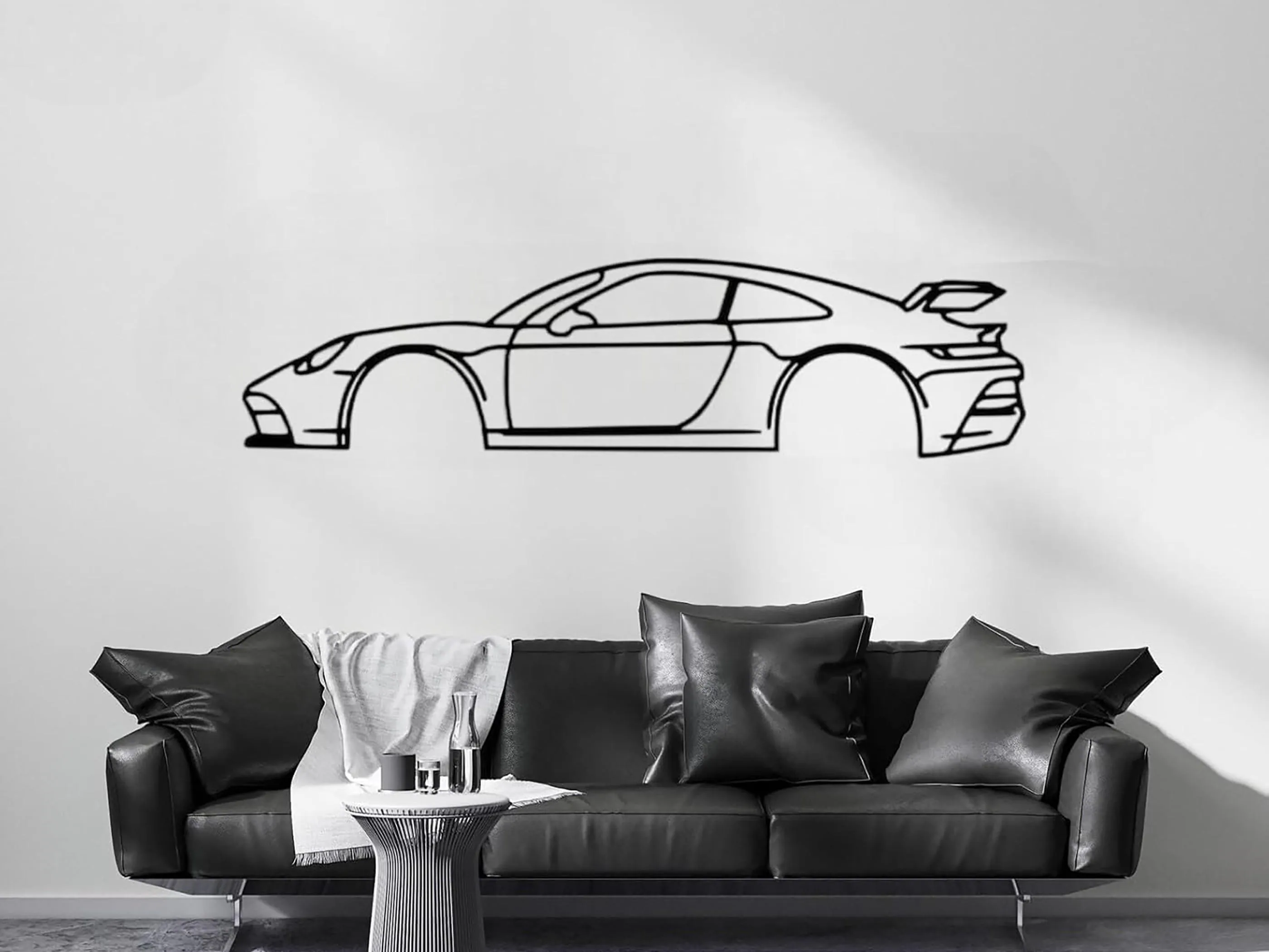Sports Car Metal Wall Decor, Kid’s Room Decor, Gift for Kids, Birthday Gift, Car Silhouette,Metal Car Wall Art,Metal Home Art,Christmas Gift