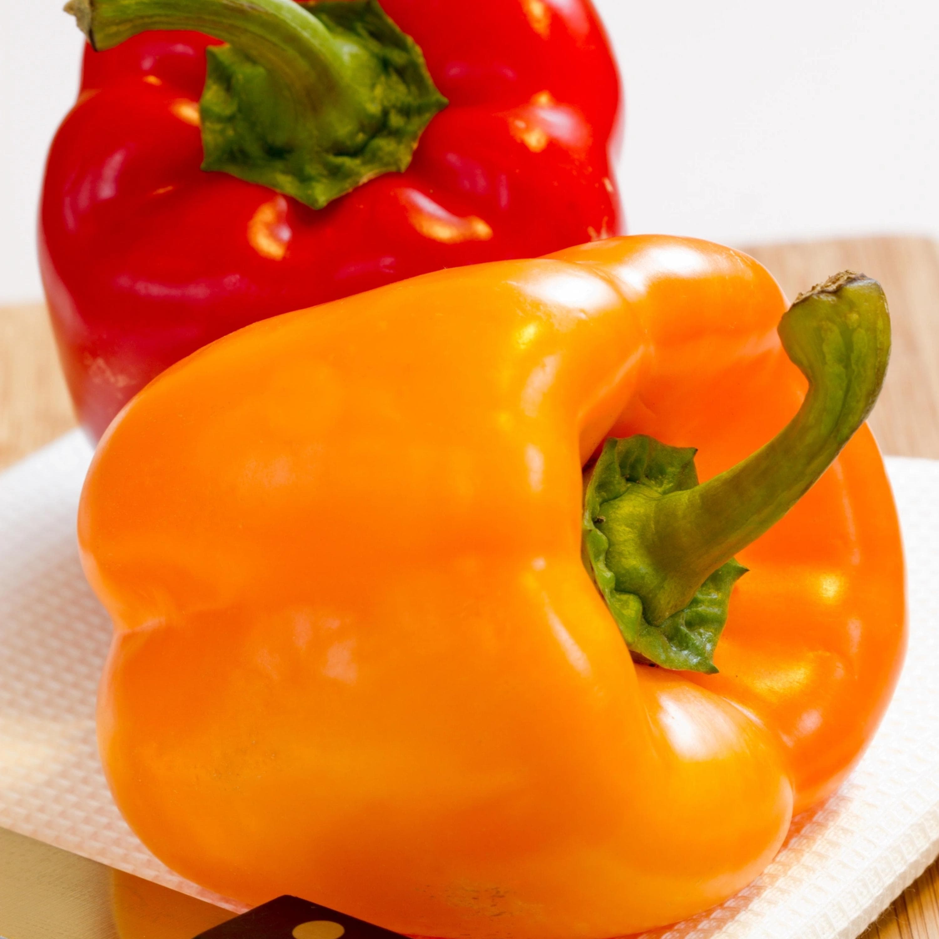 Orange Bell Pepper Seeds - Organic & Non GMO - Heirloom - Grow Your Own Food At Home