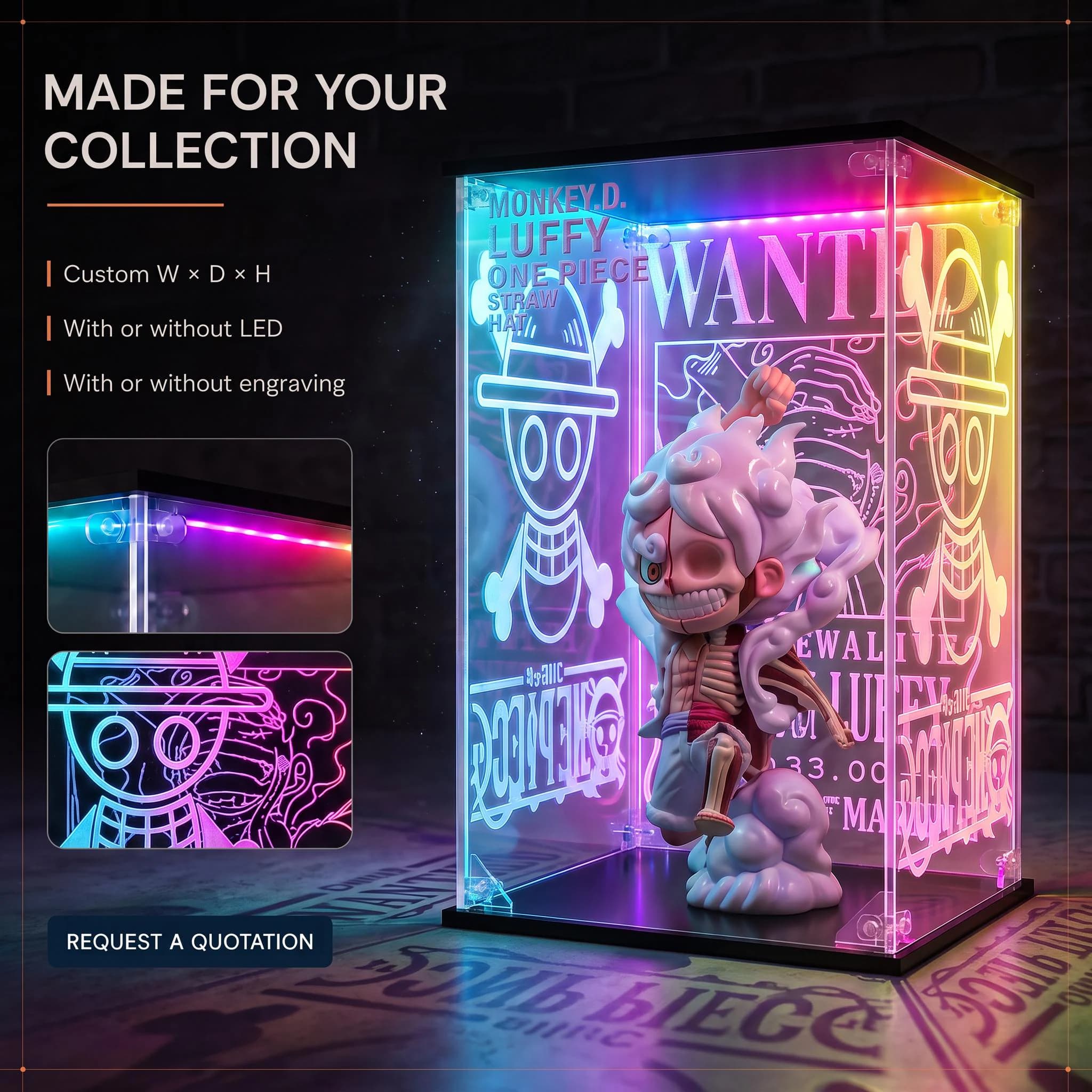 Fully Customized Design Your Own Personalized Any Logos Graphics Words Scenario Display Box Model Figure Box Case Gift dc3-tm - image 2