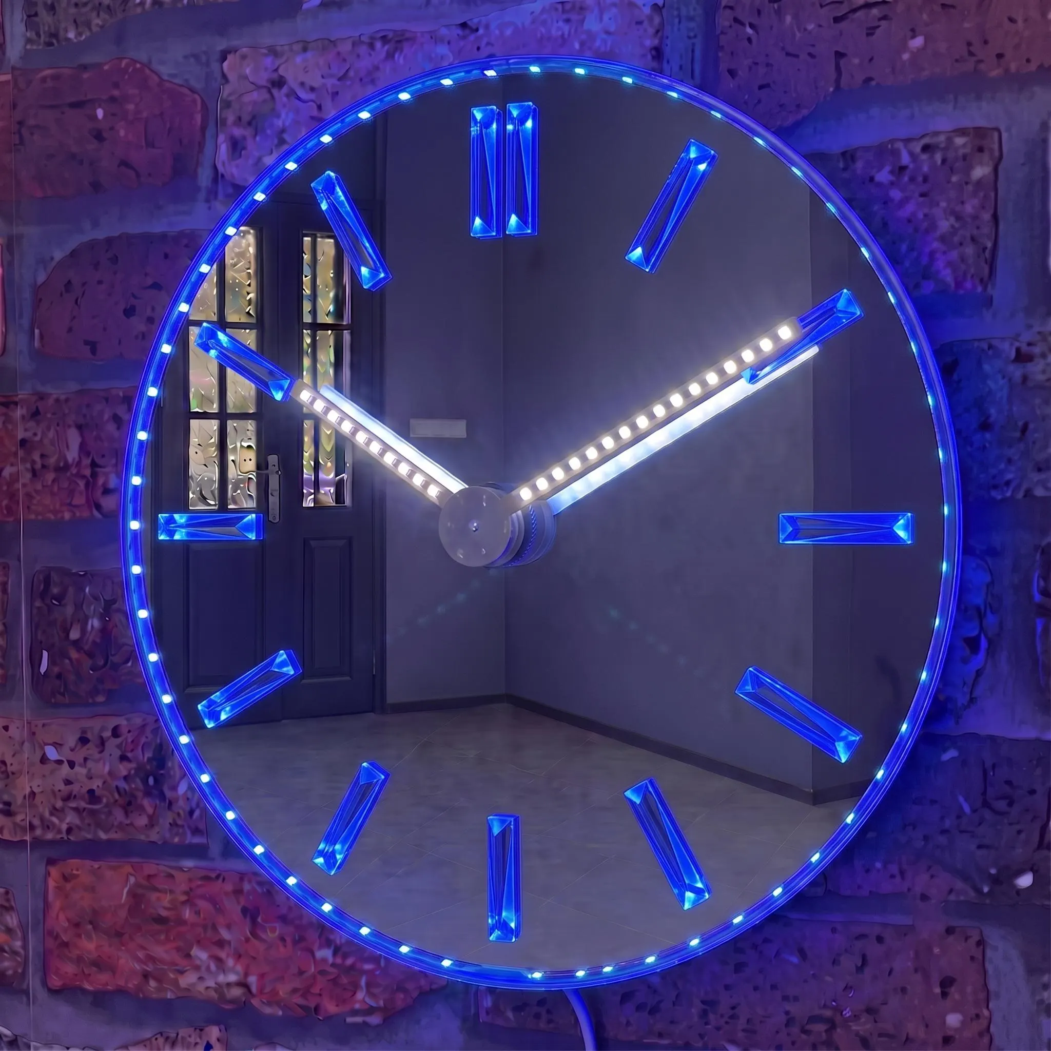GlowHands Smart LED Wall Clock, Continuous Illuminated Hands, RGB App Control, Modern Aesthetic Room Decor, Cool Tech Gift - image 5
