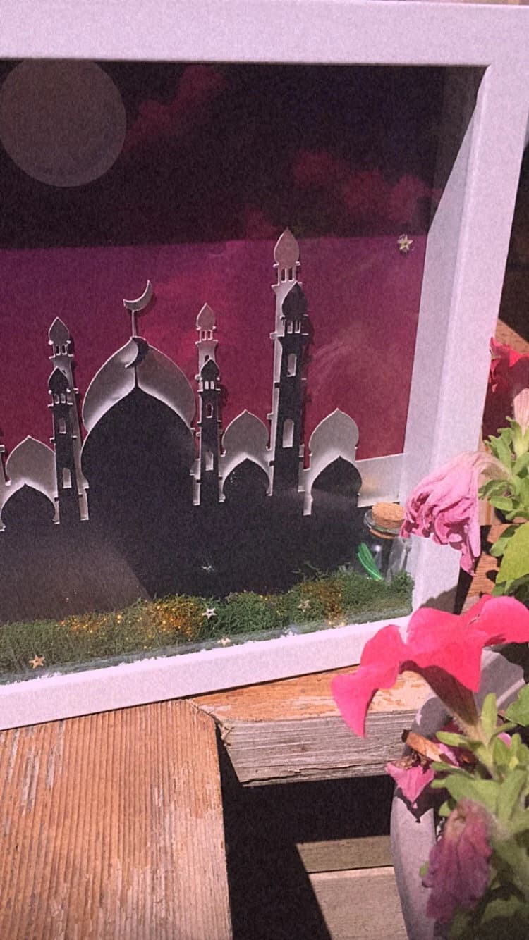 Masjid Shadow Box SVG file for Cricut, DIY 3D Shadow Box Craft for Adult and Kids, Ramadan Decoration, Eid - image 2
