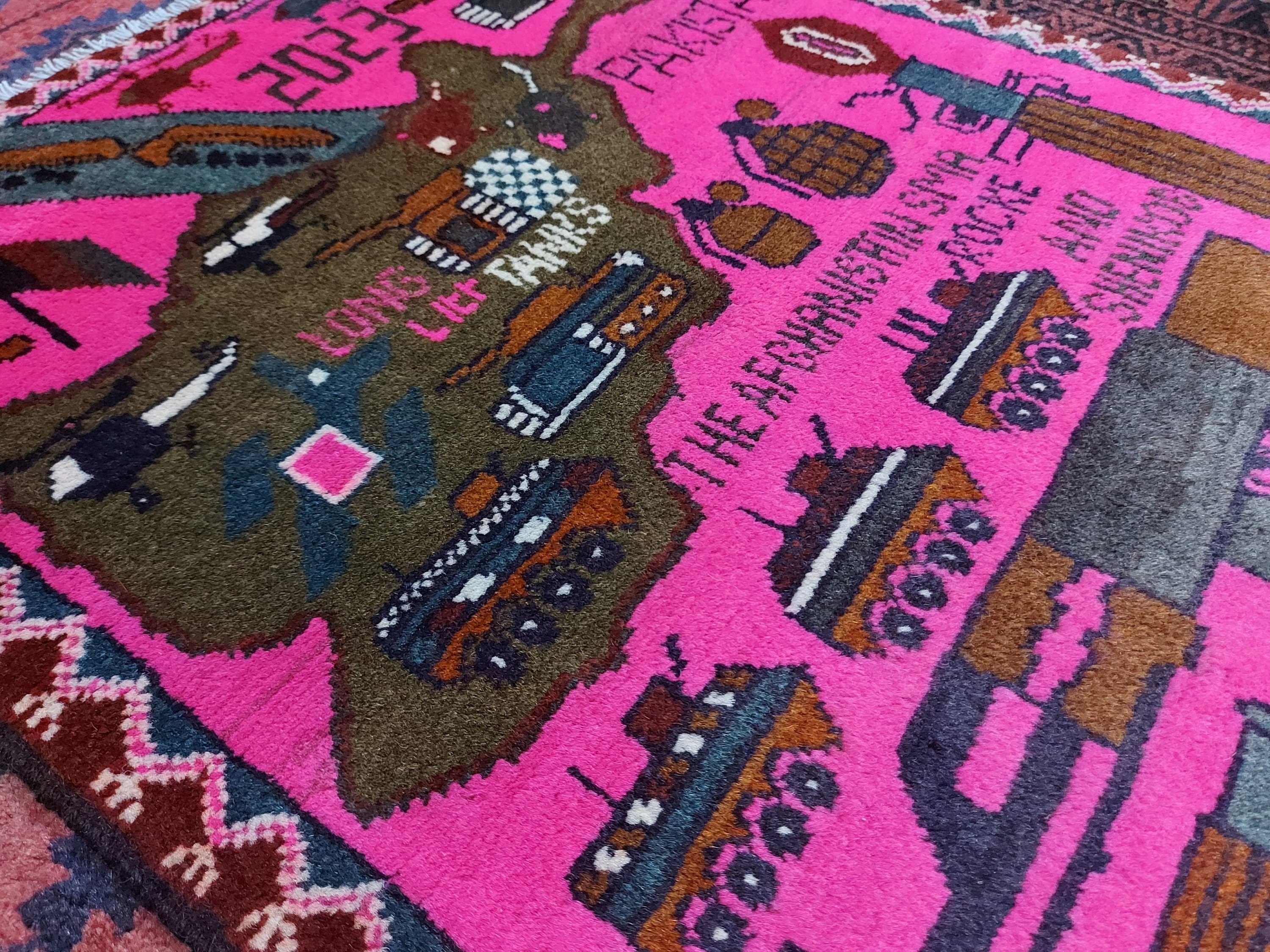 78x60 cm Classic Handmade Afghan war rug Beautifully made wool rug Nomadic Rug Oriental War Rug mini rug - image 4
