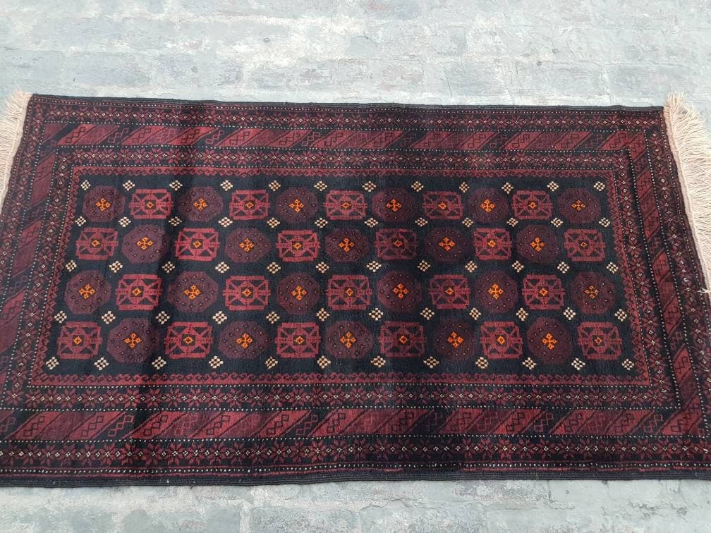 6'1"×3'4" feet Handmade baluch rug best wool rug oriental area rug Afghan beloch vintage rug - image 5
