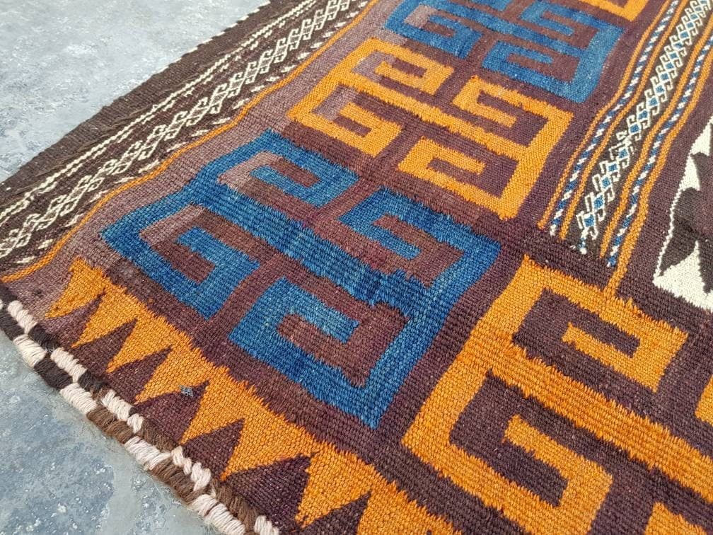 5'7"×4'7" feet Afghan kilim nice quality wool kilim rug flat weave decorative kilim handmade kilim rug Nomadic rug tapestry Weave - image 4
